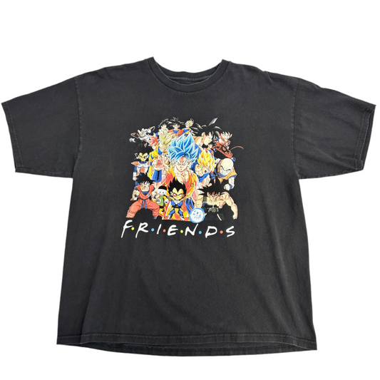 【ドラゴンボール×FRIENDS パロディ】人気キャラ大集合プリントTシャツ