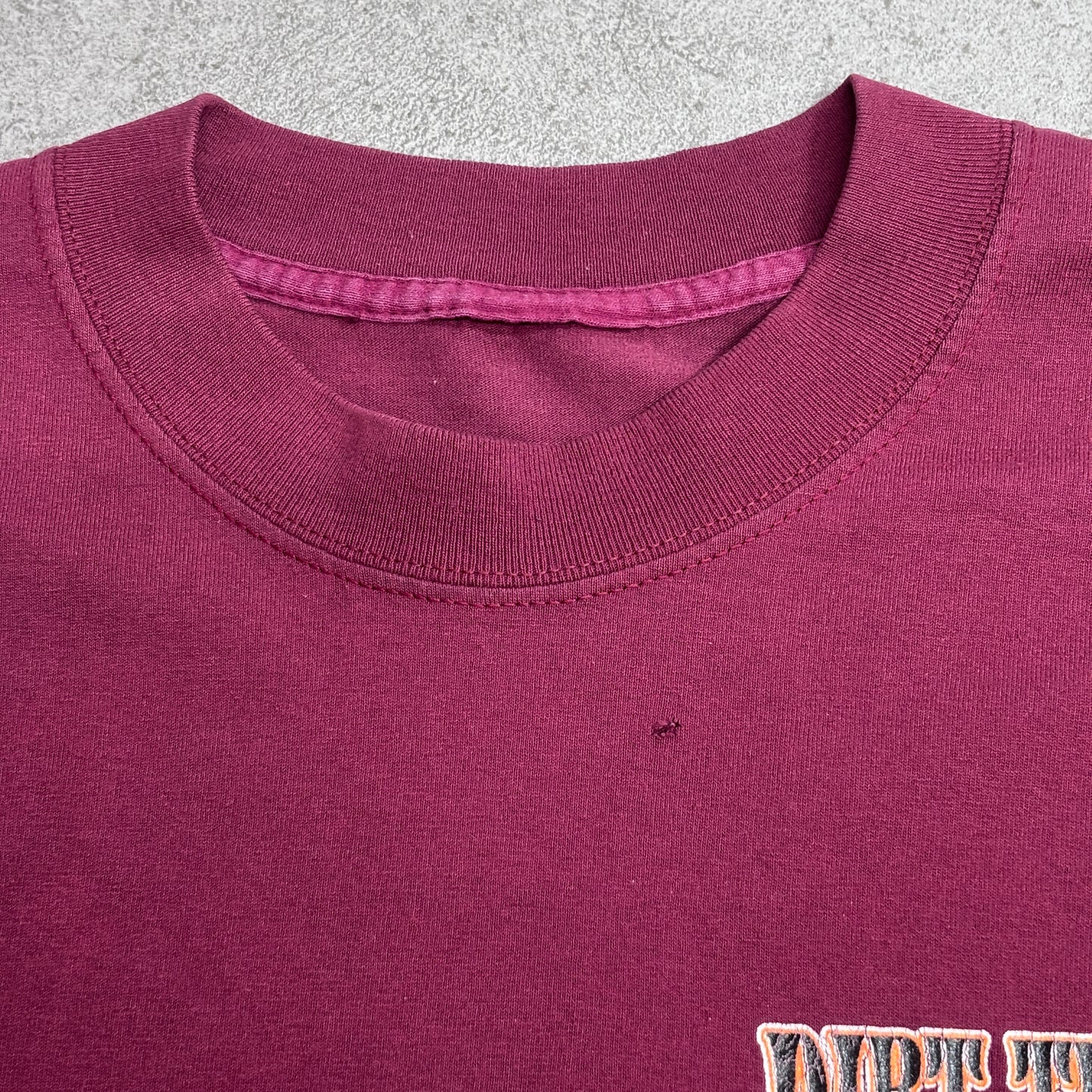 【Harley-Davidson Dirt Track Edition 2000 プリントTシャツ】ハーレーダビッドソン モーターサイクル バーガンディ 古着/8-3