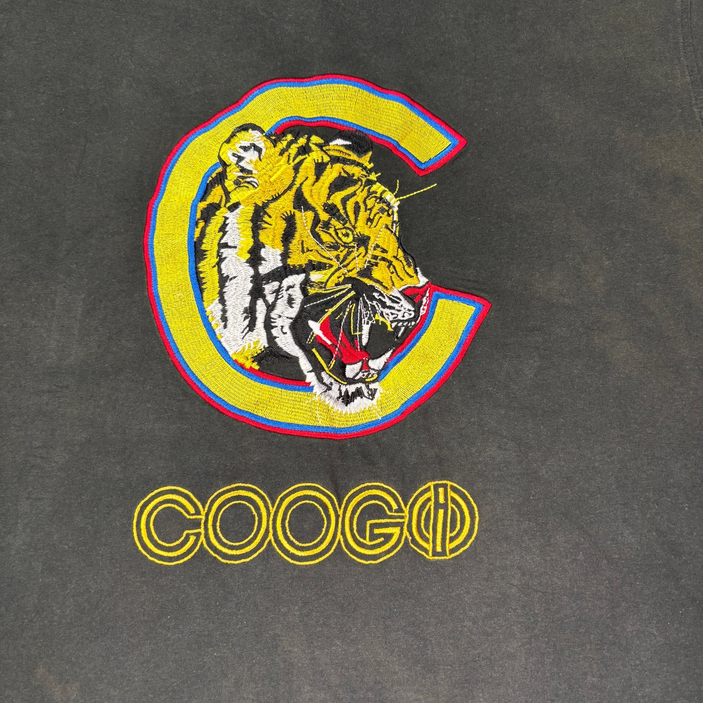 【00s 】COOGI 刺繍タイガーTシャツ XXL ブラック|ヒップホップスタイル オールドスクール