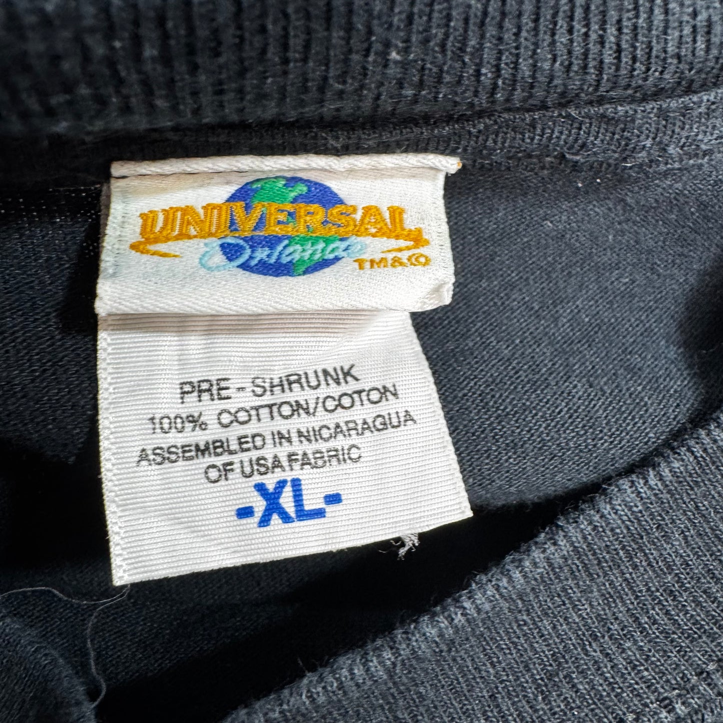 Universal Studios Halloween Horror Nights ホラーイベントTシャツ XL ブラック バックプリント/7-51