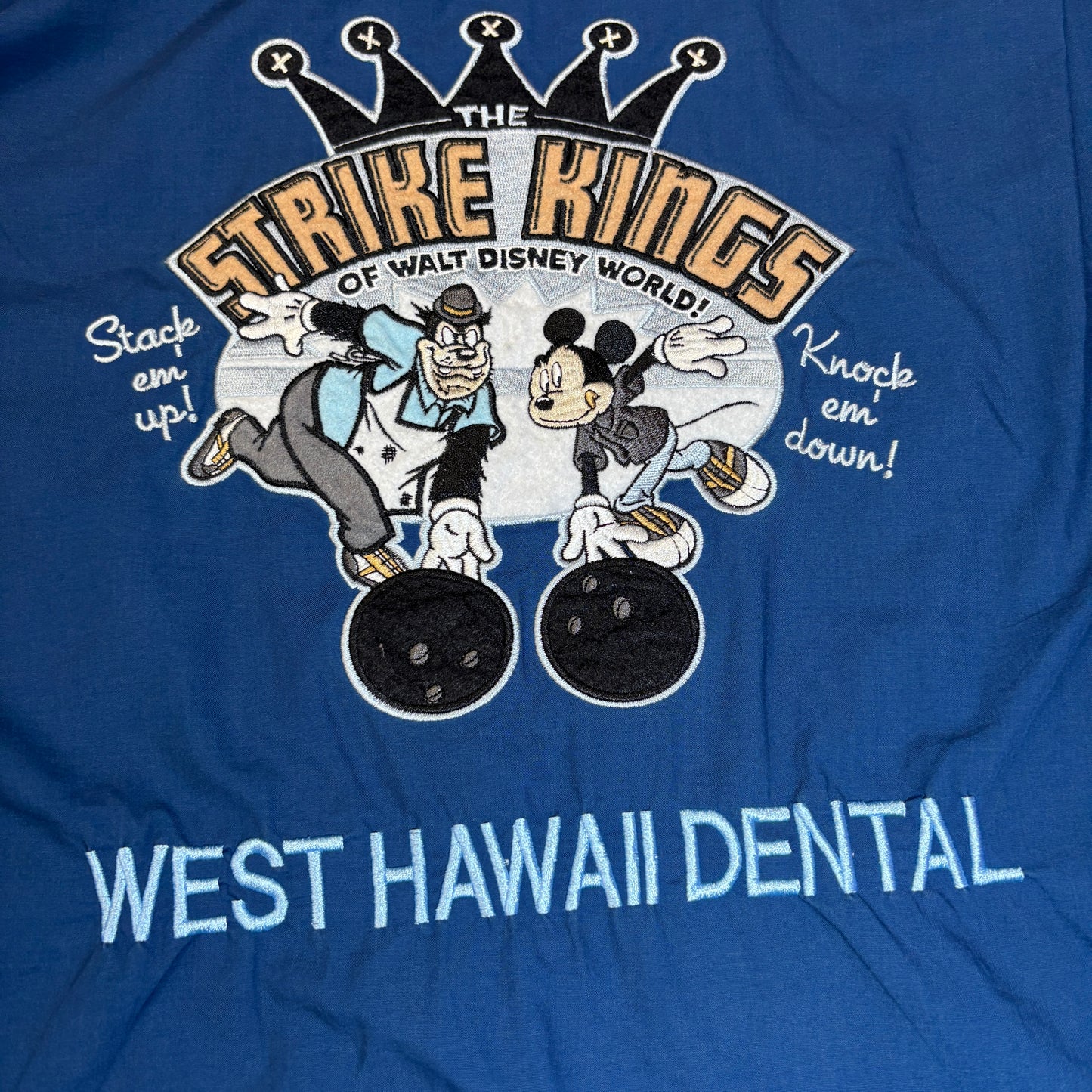 【Disney公式】Strike Kings ボウリングシャツ|ミッキー&グーフィー × ヴィンテージ風ユニフォームデザイン