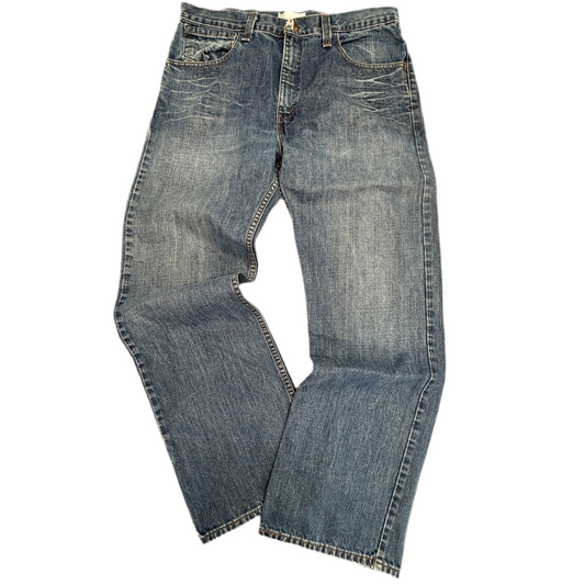 Levi’s SilverTab TRUE BOOT デニム W34 L32 メキシコ製 100%コットン ブーツカット Y2K ジップフライ 色落ち シルバータブ