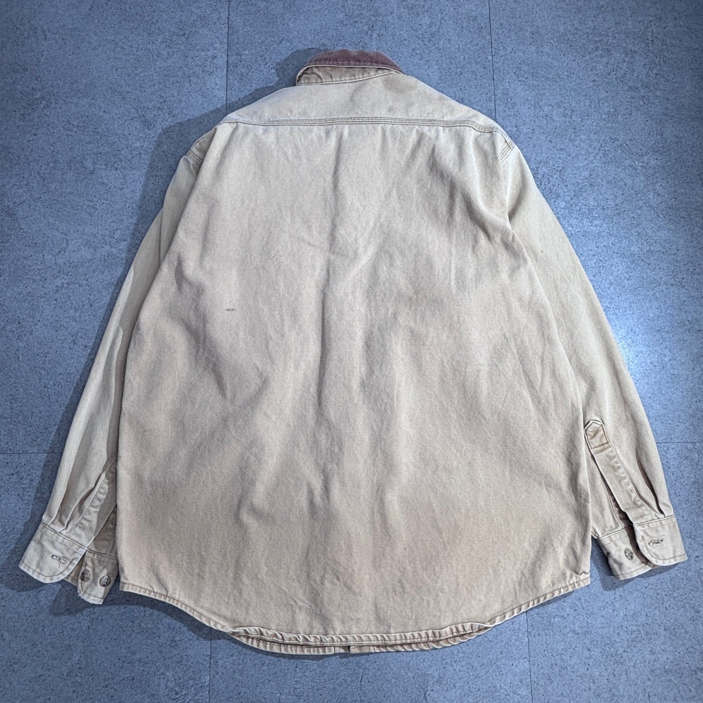 Carhartt Rugged Outdoor Wear ダックシャツ / コーデュロイ襟 / ベージュ / ワークシャツジャケット1-16