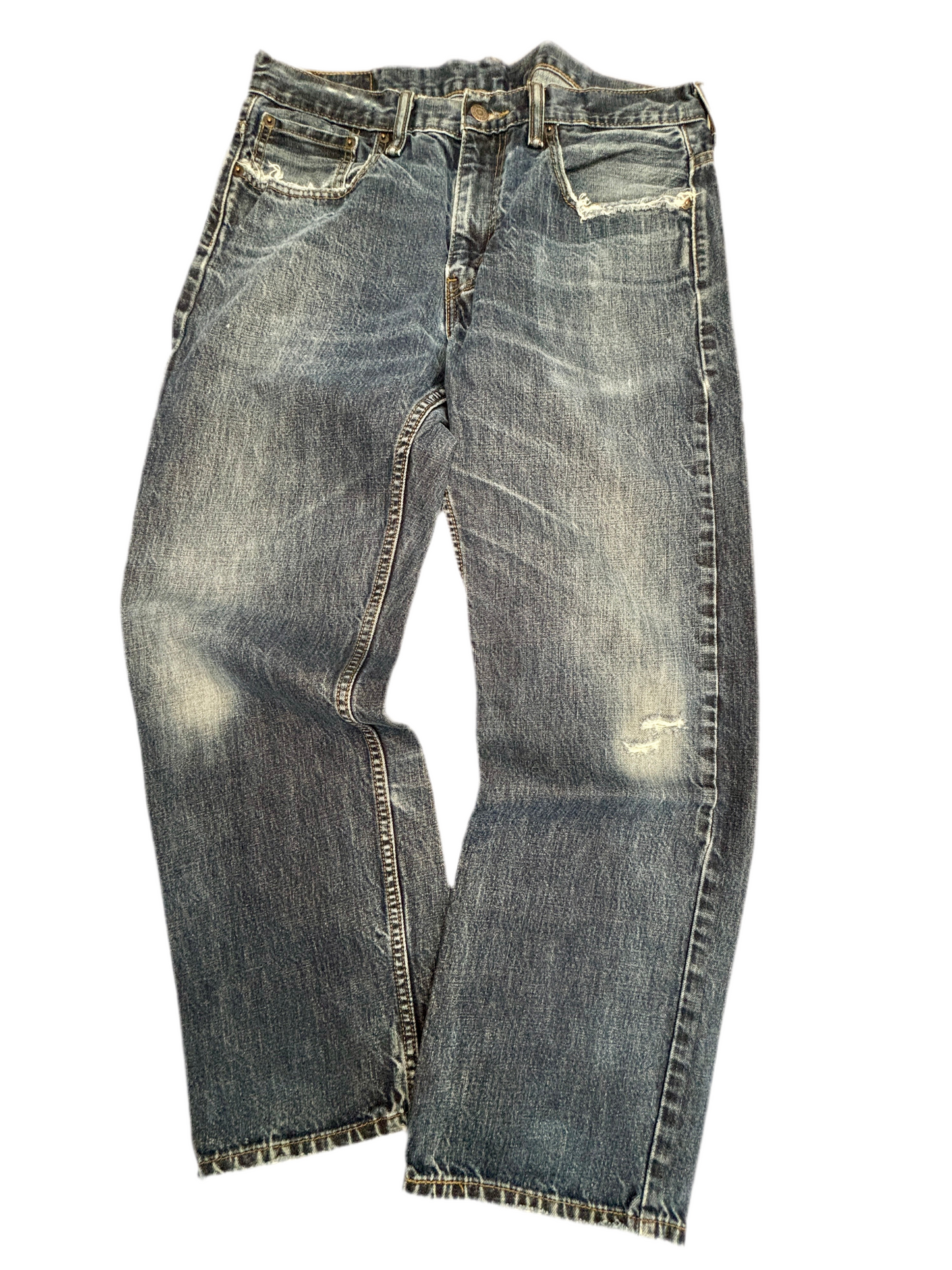 Levi’s 569 Loose Straight デニム W32 L30 レッドタブ 色落ち/ヒゲ/アタリ ジップフライ