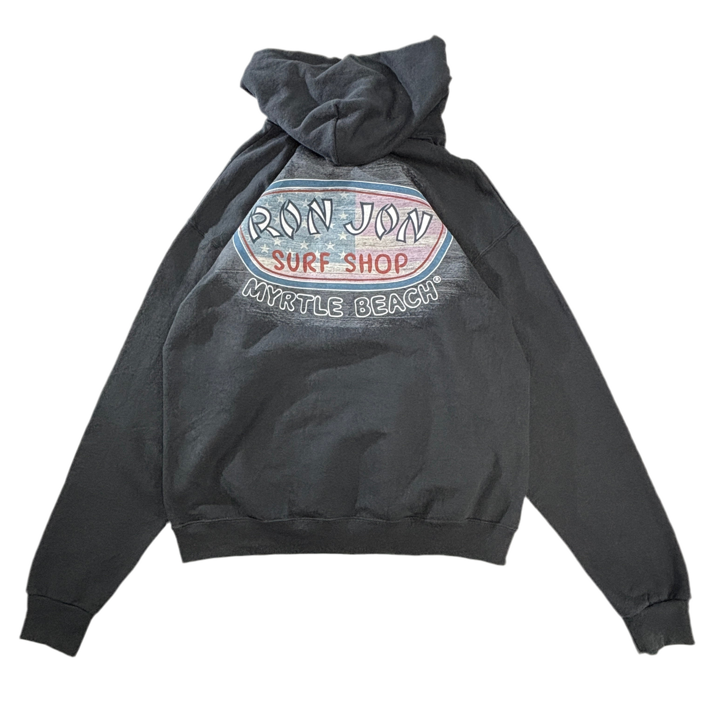 Ron Jon Surf Shop パーカー Lサイズ ブラック 裏起毛 USAサーフブランド Myrtle Beachデザイン