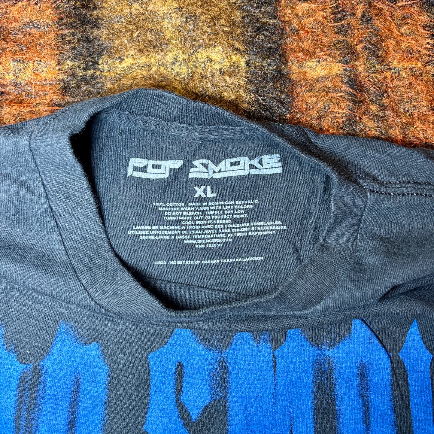 【POP SMOKE】ラップTシャツ|King of New York フォトプリント ストリート系 HIPHOP