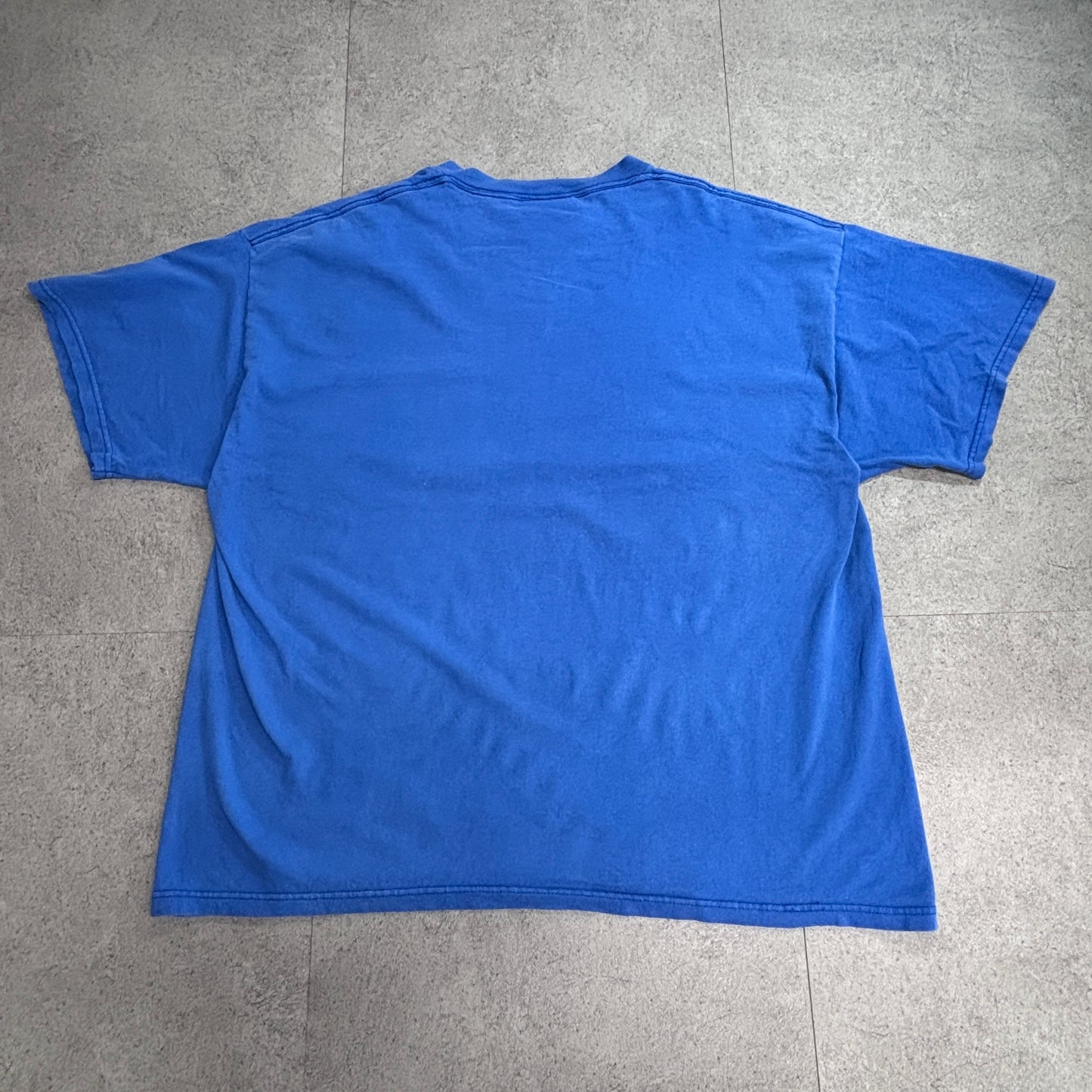 【Disneyland Resort 2004 ミッキー プリントTシャツ】ディズニーランド 2004 A WHOLE NEW WORLD 半袖 Tシャツ ブルー ディズニー 古着/7-87