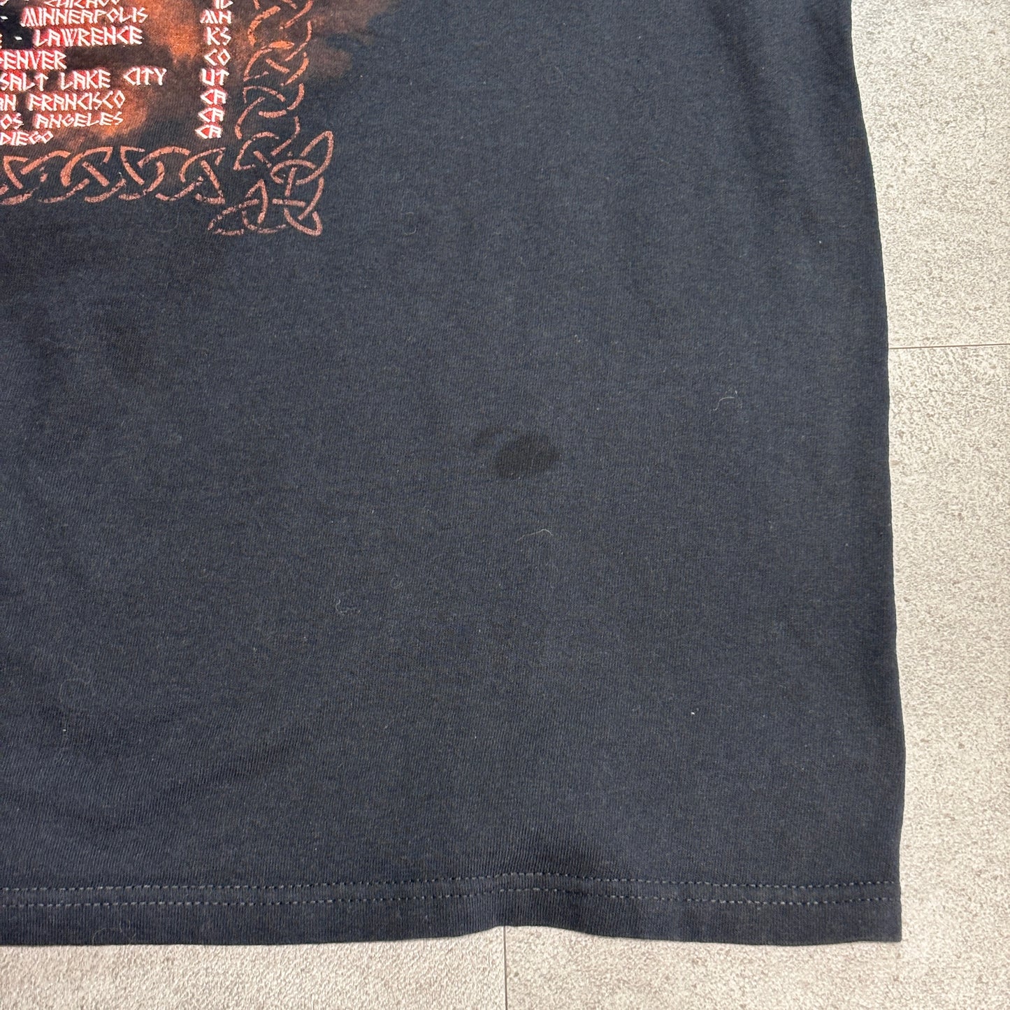 【Amon Amarth Deceiver of the Gods USA Tour 2014 バンドTシャツ】ブラック / 両面プリント / Anvilボディ / 2XL/7-1