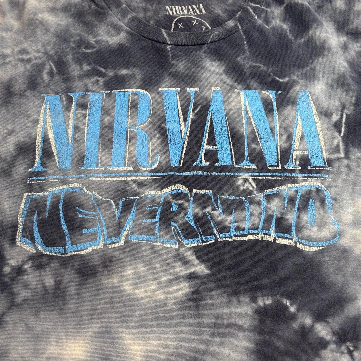 【NIRVANA「NEVERMIND」タイダイ プリントTシャツ XL】7-108