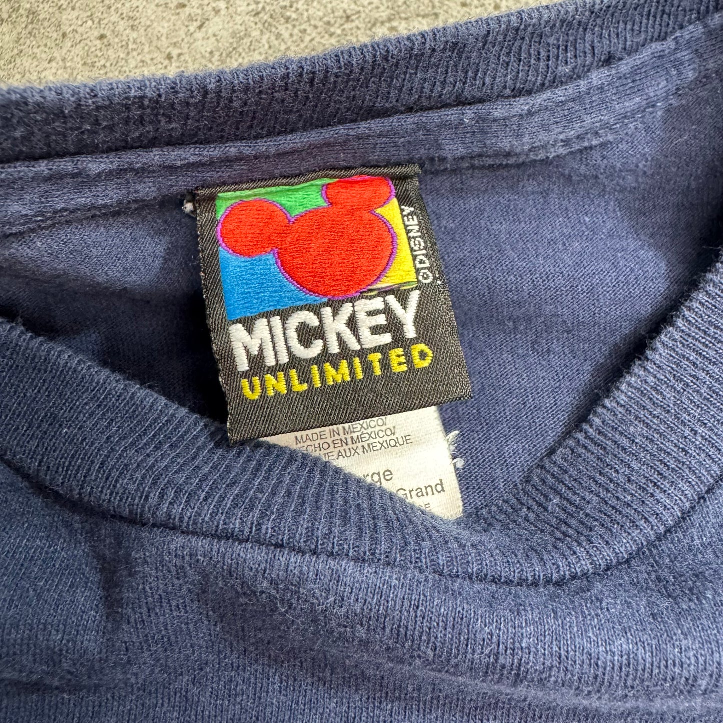 【90s Disney MICKEY’S HOMETOWN PARADE 1999 バックプリントTシャツ】MICKEY UNLIMITED / Summer Tour 1999 / Mickey’s Hometown Parade / Disney/7-73