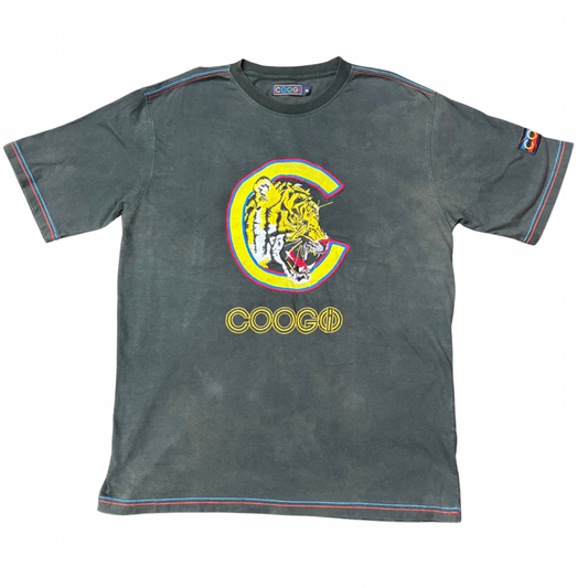 【00s 】COOGI 刺繍タイガーTシャツ XXL ブラック|ヒップホップスタイル オールドスクール