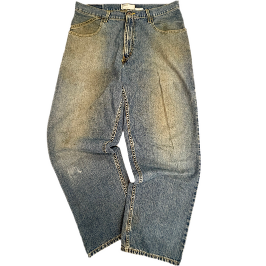 Levi’s SilverTab BAGGY デニム W34 L32 メキシコ製 100%コットン ワイド バギー 90s〜Y2K フェード 古着