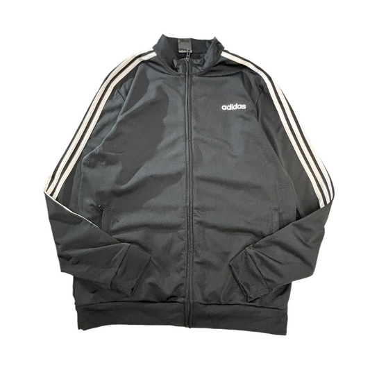 【90s〜00s】adidas アディダス トラックジャケット ブラック Lサイズ相当 カンボジア製 3ストライプ ジャージトップ