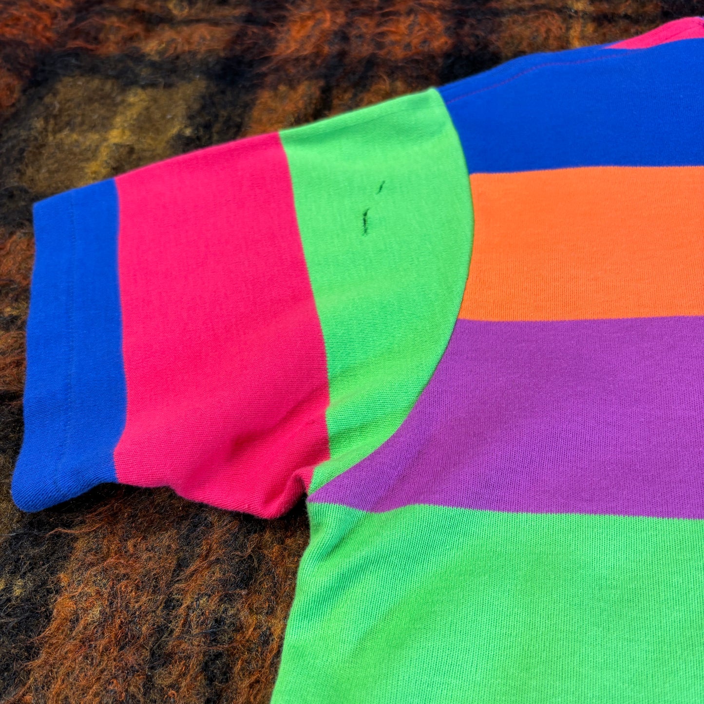 【90s USA製】Polo Ralph Lauren マルチボーダーTシャツ|ヴィンテージ XL カラフル ポロ ラルフローレン