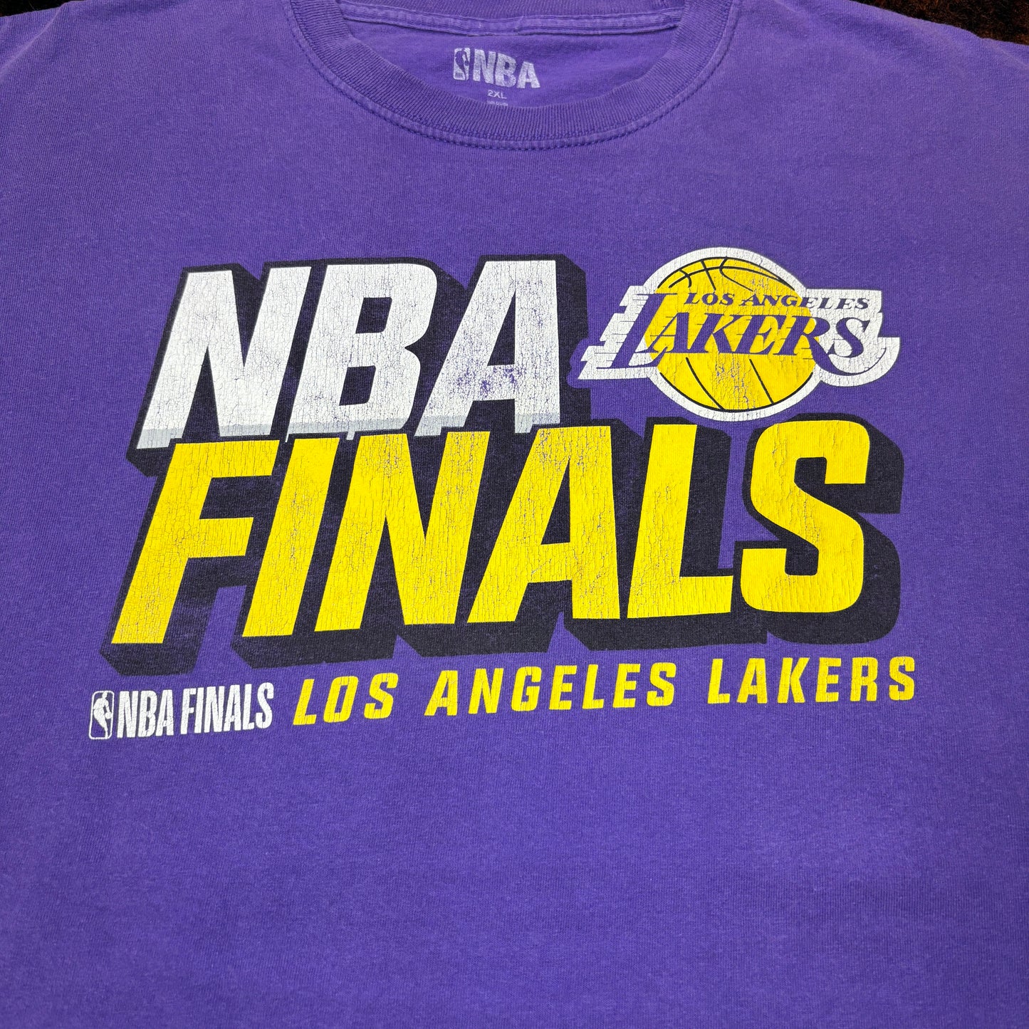 【NBA公式】LOS ANGELES LAKERS ファイナル記念Tシャツ|NBA FINALS ヴィンテージ風 バスケ ストリート系