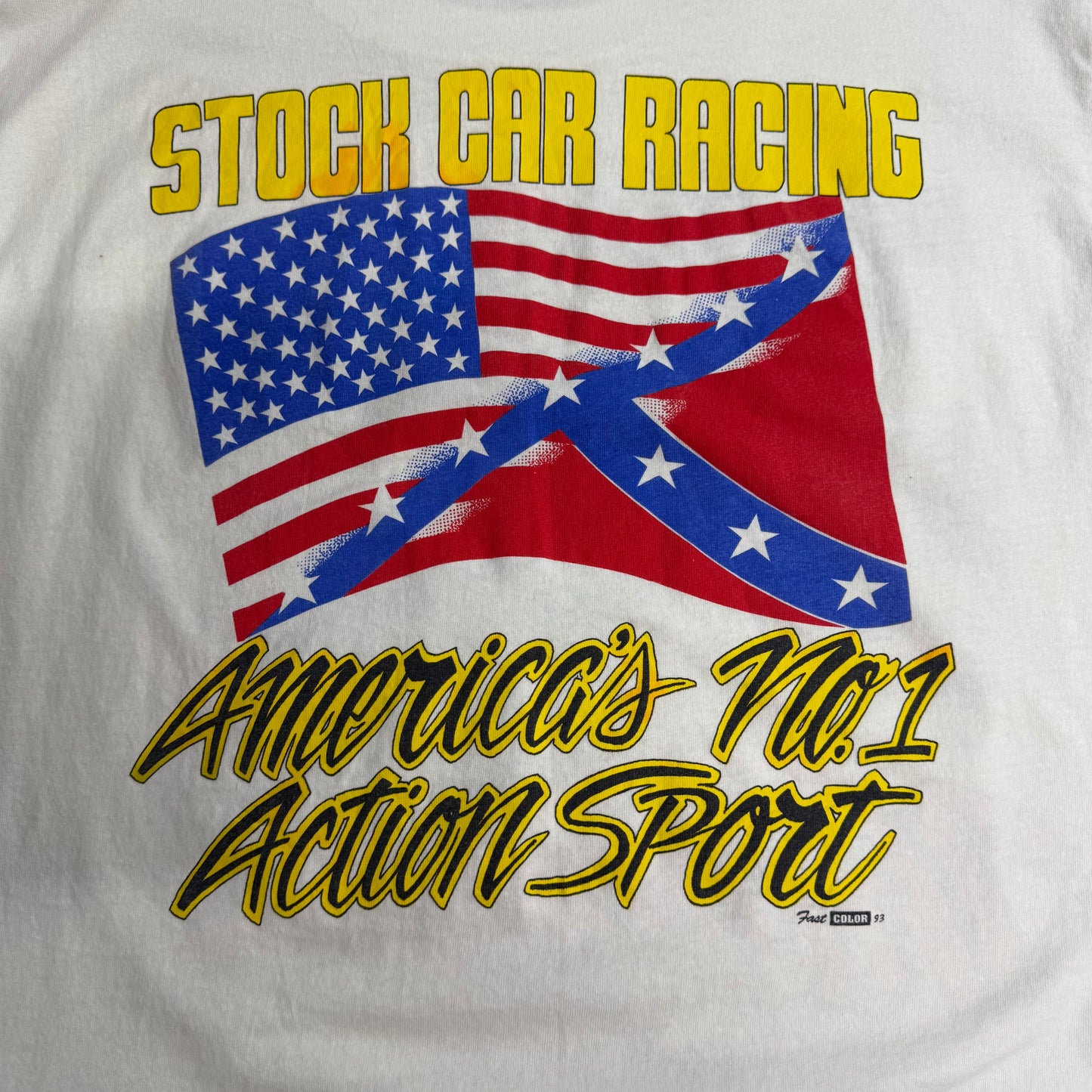 【90s USA製 NASCAR “Thunder” レーシング プリントTシャツ】All Sport / Thunder / 両面プリント / シングルステッチ/7-69
