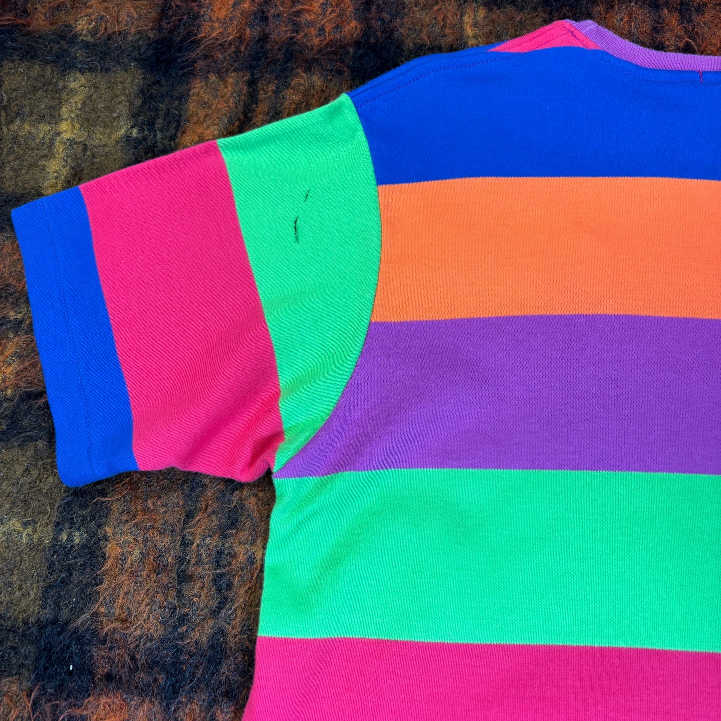 【90s USA製】Polo Ralph Lauren マルチボーダーTシャツ|ヴィンテージ XL カラフル ポロ ラルフローレン