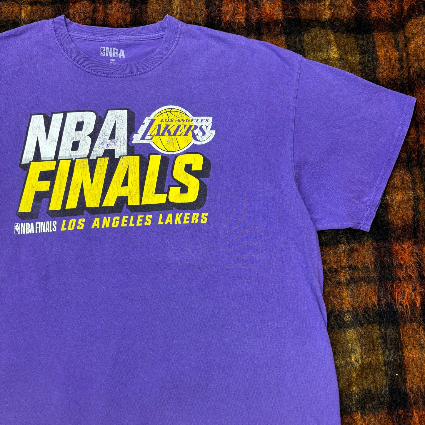 【NBA公式】LOS ANGELES LAKERS ファイナル記念Tシャツ|NBA FINALS ヴィンテージ風 バスケ ストリート系