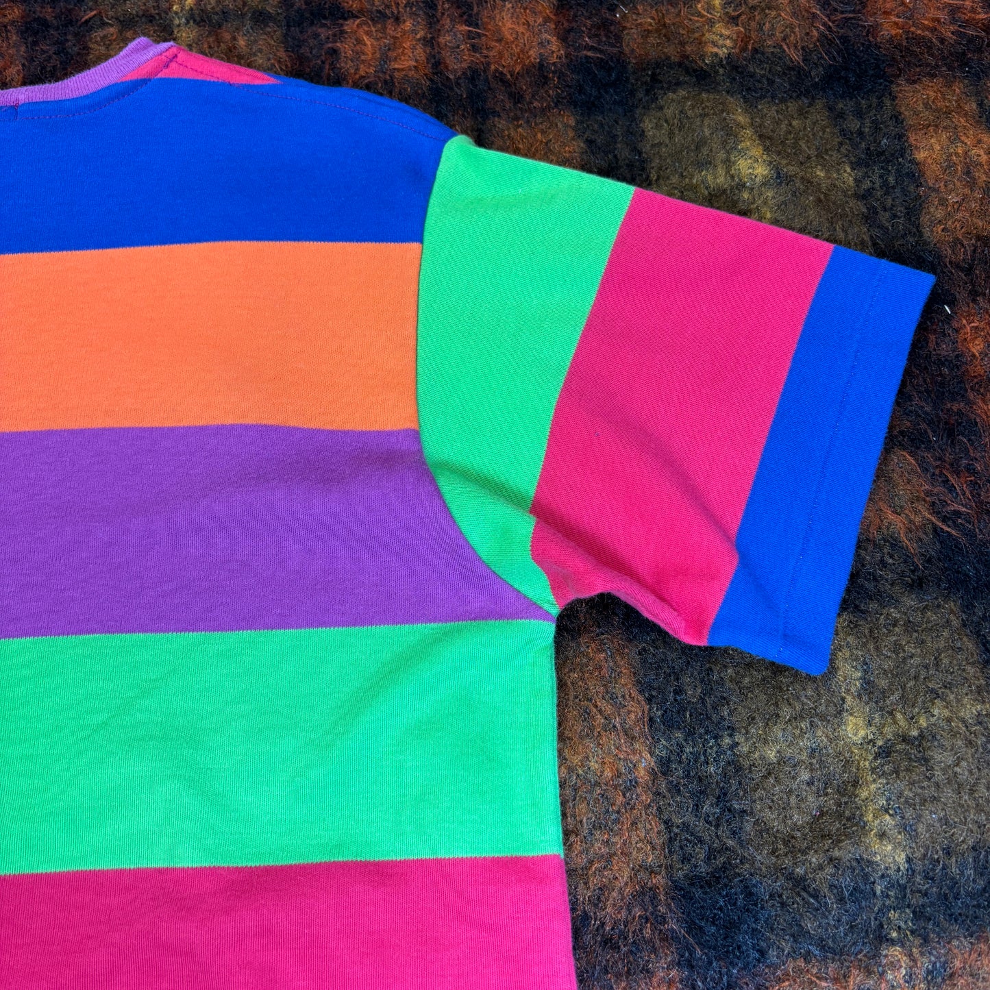 【90s USA製】Polo Ralph Lauren マルチボーダーTシャツ|ヴィンテージ XL カラフル ポロ ラルフローレン