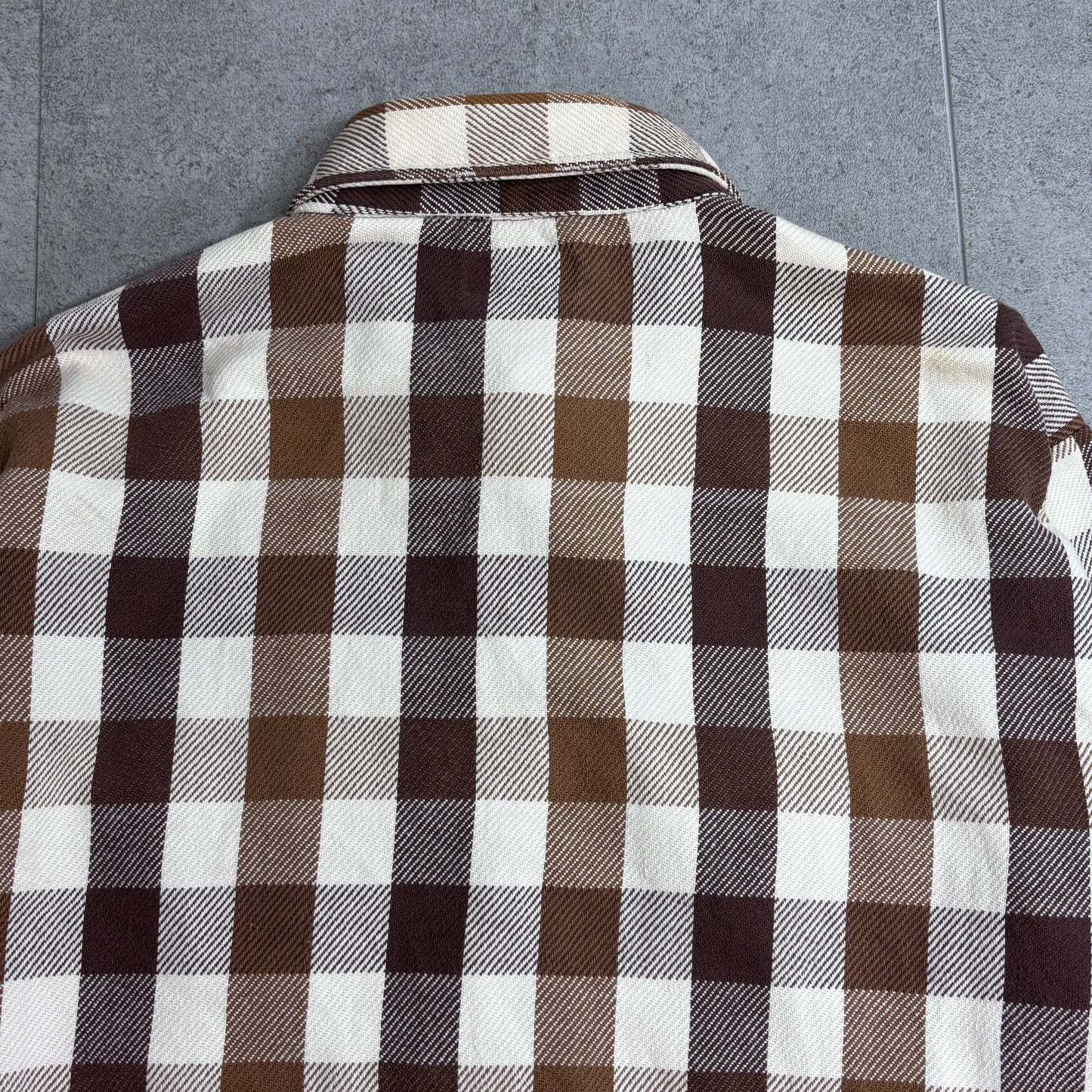 【FIVE BROTHER ヘビーフランネルシャツ】ファイブブラザー USA製 ブラウンチェック ネルシャツ 古着/8-11