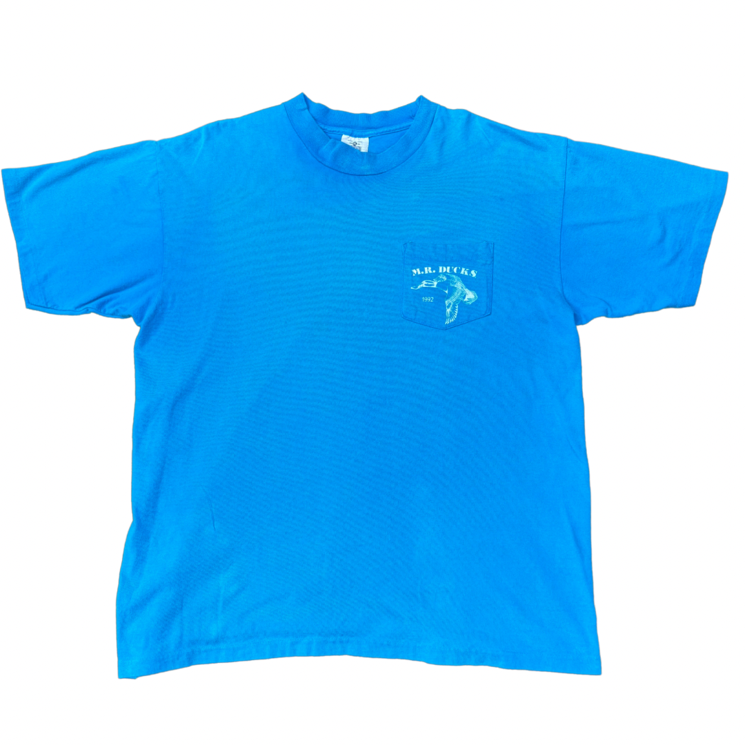 【USA製 90s】M.R. DUCKS アニマルプリントTシャツ Ocean City Maryland / Lee製 XL