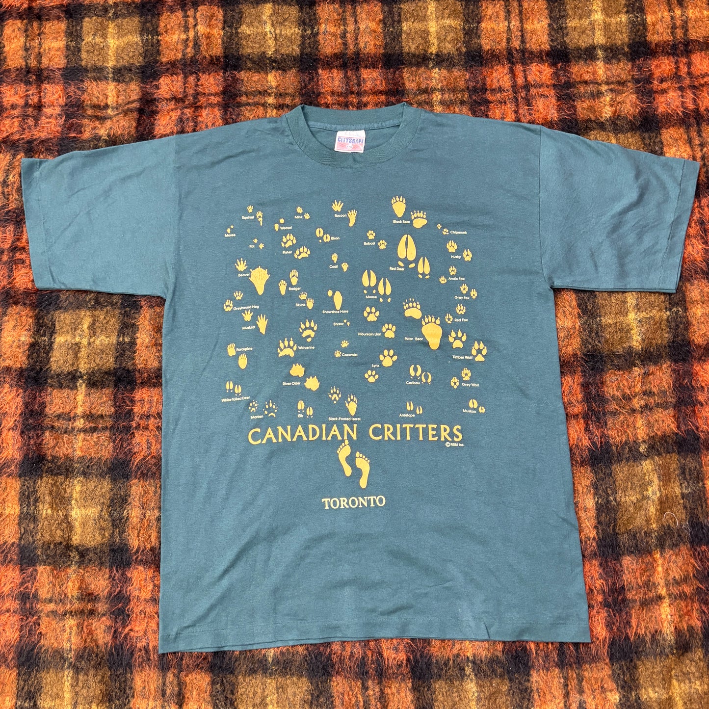 【CANADIAN CRITTERS】足跡アートTシャツ|トロント発!動物トラック柄