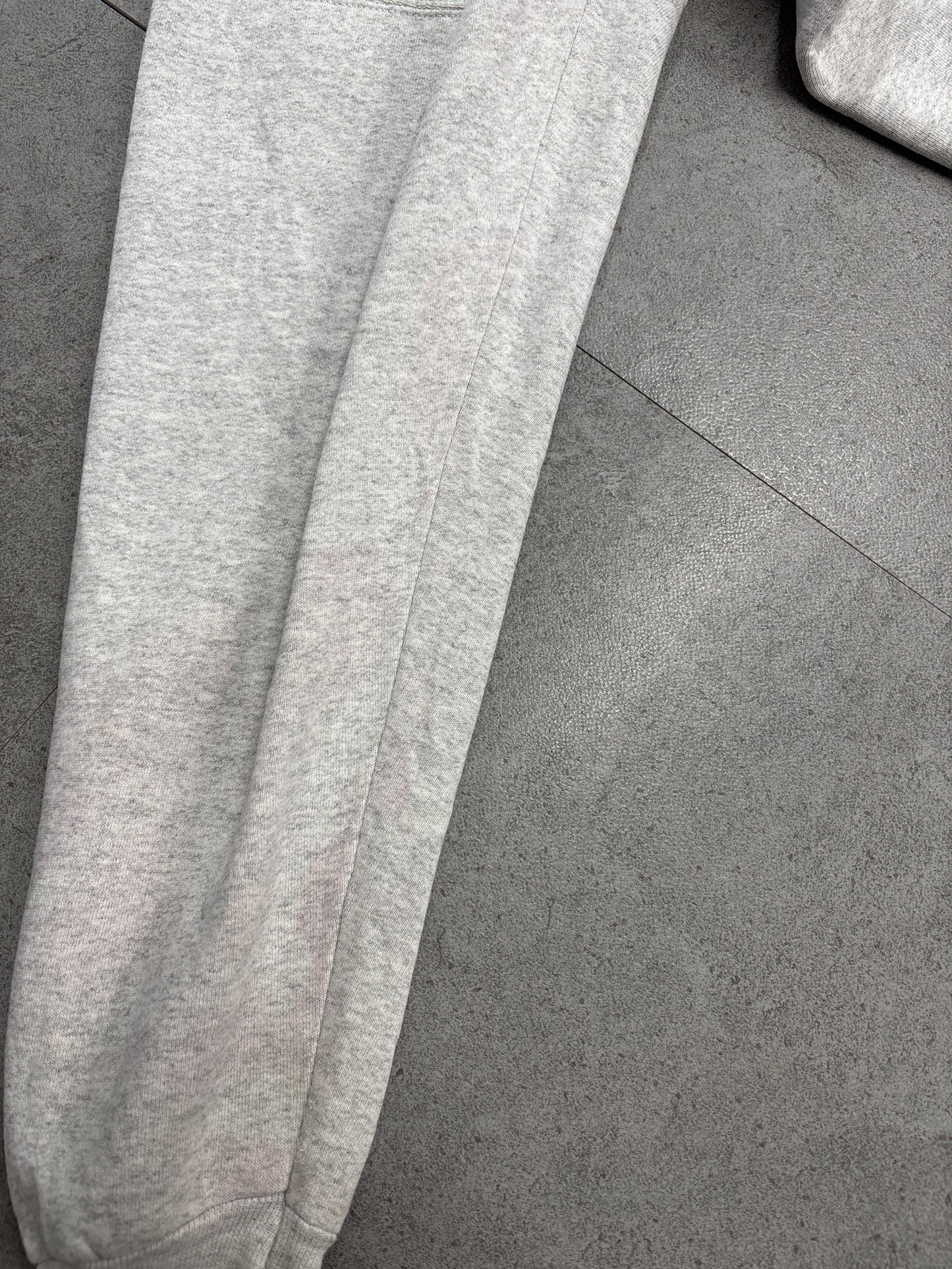 【90s USA製 TEAM EDITION APPAREL “N” ワッペン スウェット XL】ヴィンテージ チームエディション カレッジロゴ グレー クルーネック/2-108