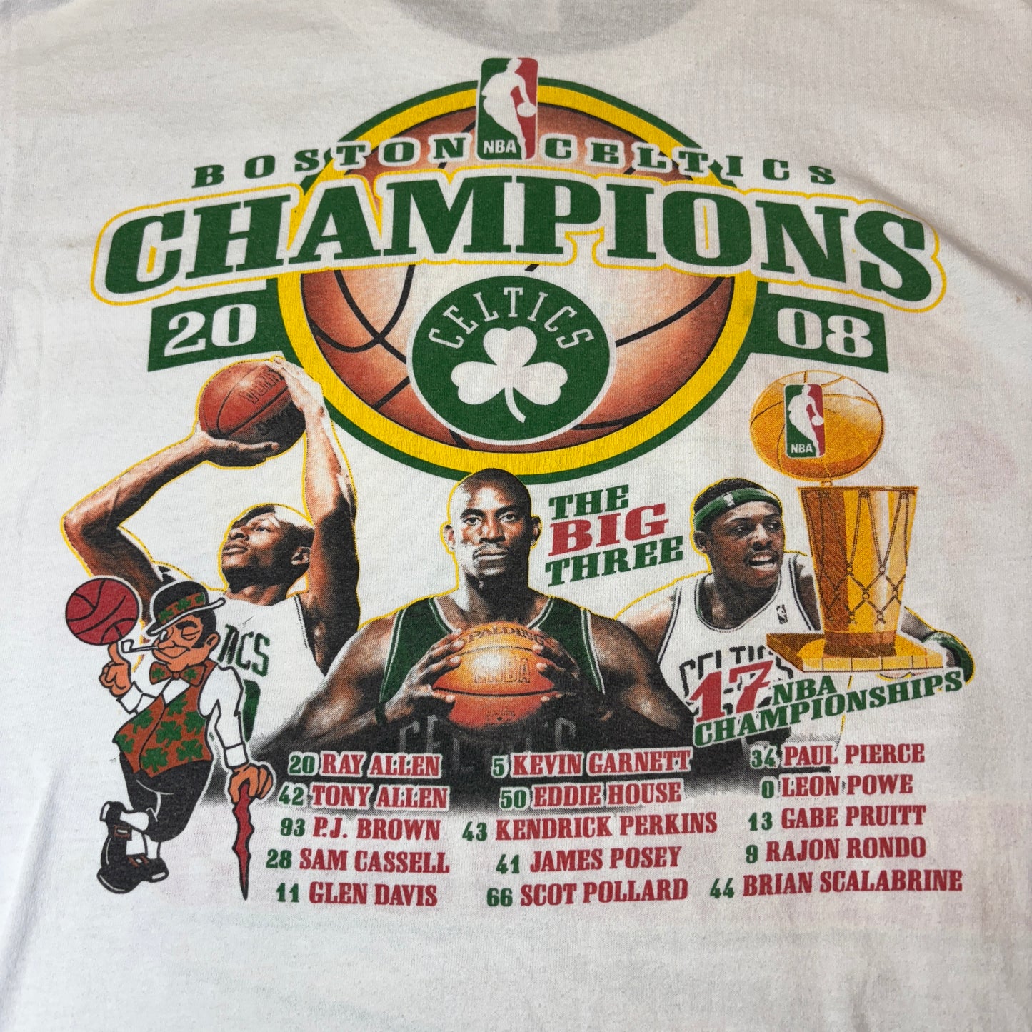 【NBA CELTICS】2008優勝記念Tシャツ|ケビン・ガーネット × ザ・ビッグスリー