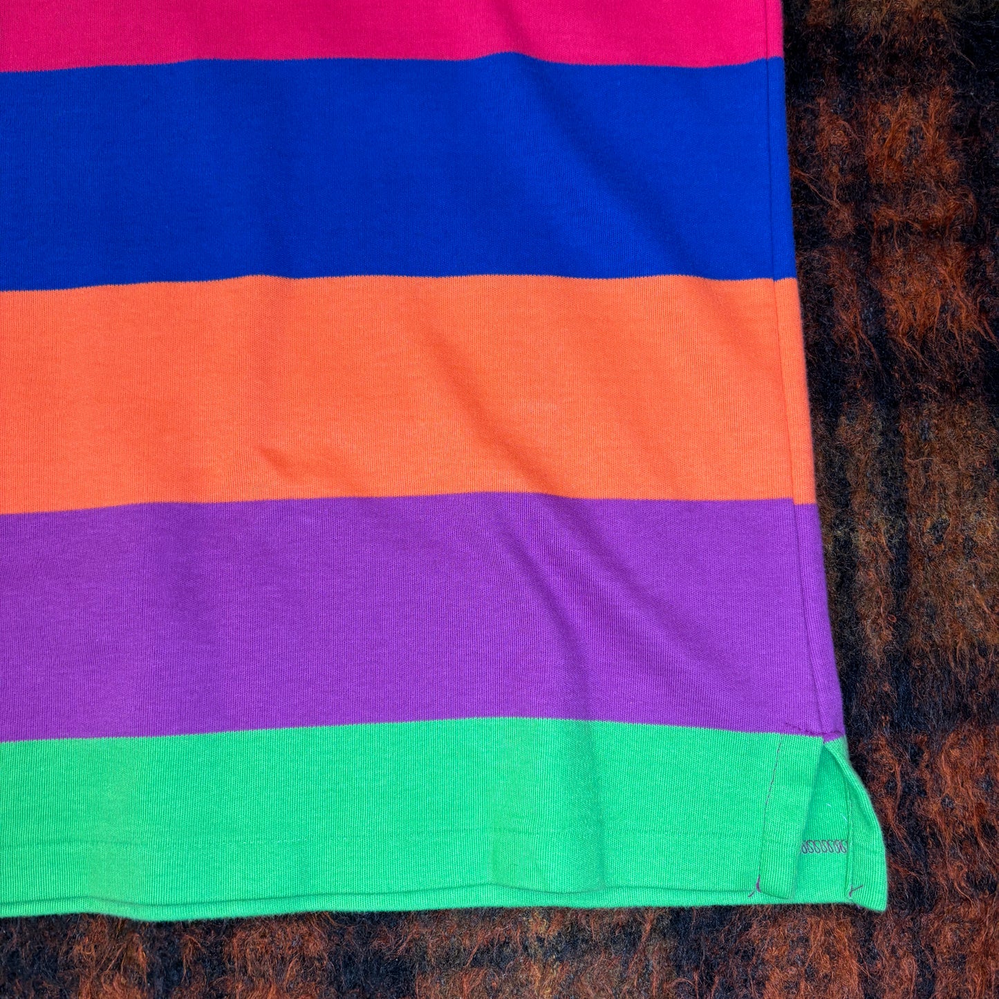 【90s USA製】Polo Ralph Lauren マルチボーダーTシャツ|ヴィンテージ XL カラフル ポロ ラルフローレン