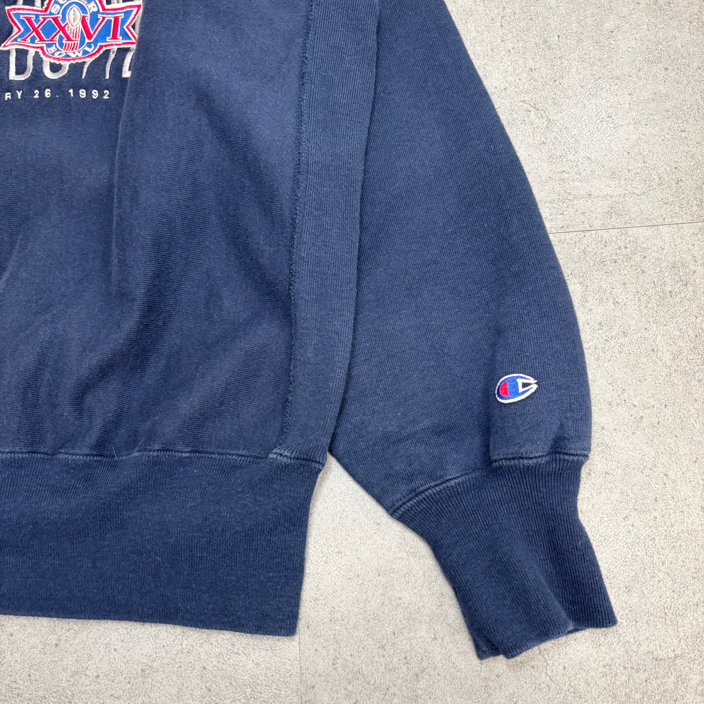 【USA製】Champion リバースウィーブ SUPER BOWL XXVI スウェット XL 92年 ミネアポリス