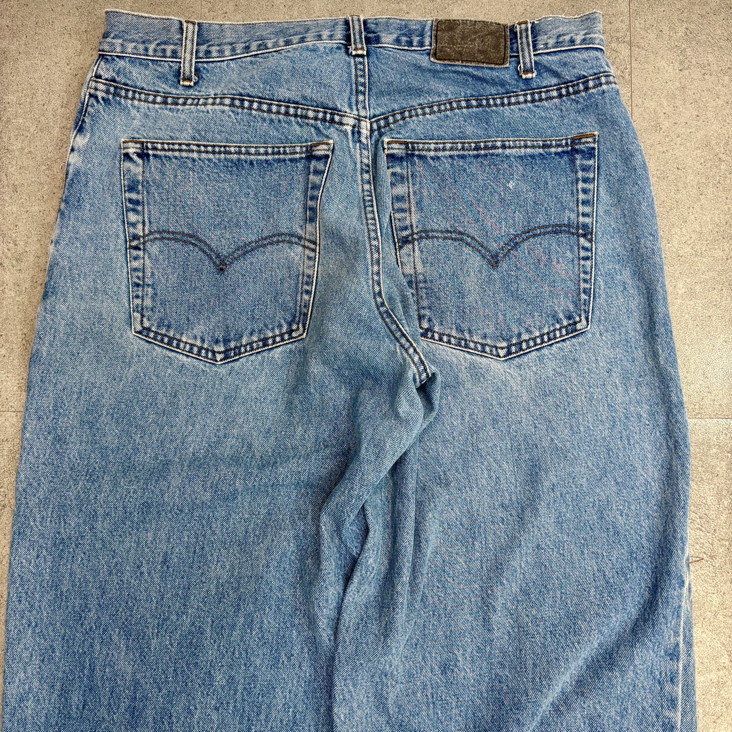 Levi’s SilverTab BAGGY デニム W36 L34 香港製 100%コットン ライトブルー ワイド 90s ヴィンテージ
