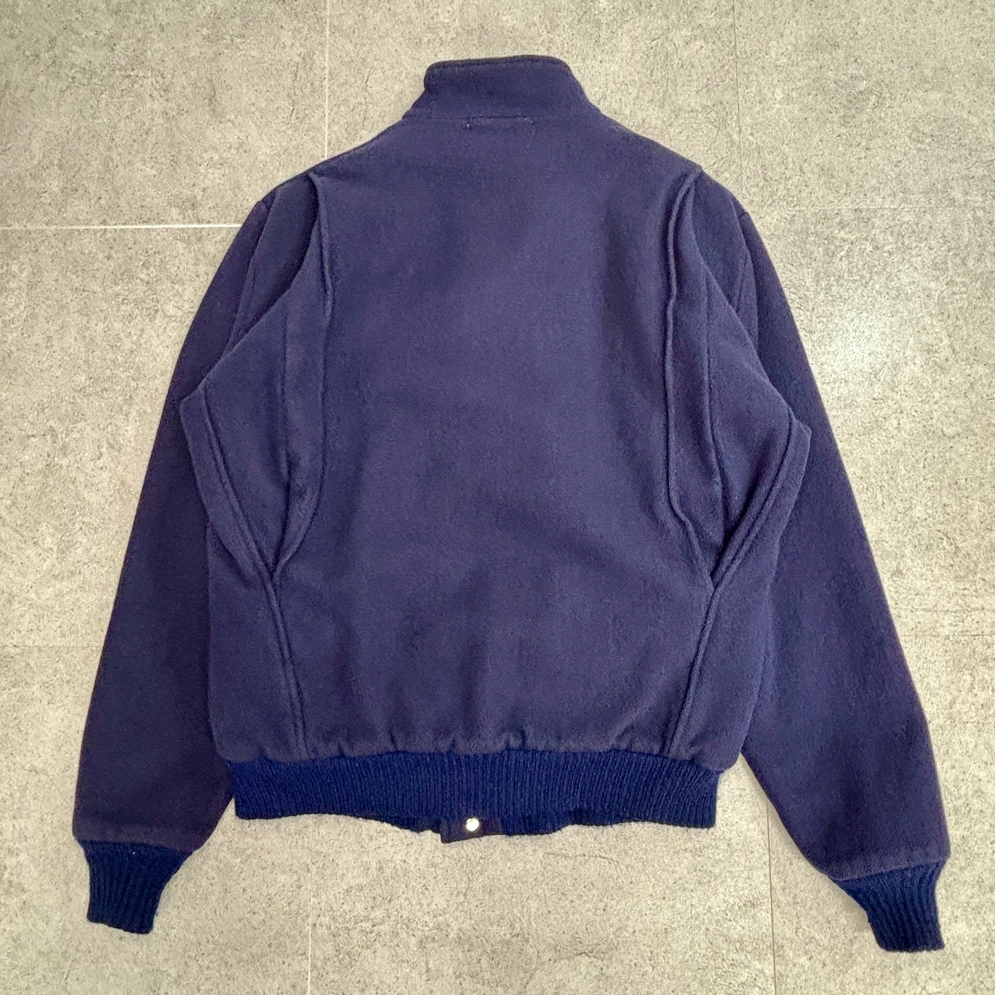 【90s USA製】L.L.Bean ウールジャケット ネイビー チェックライナー付き Mサイズ