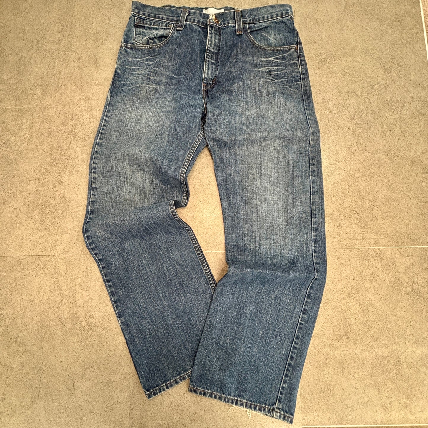 Levi’s SilverTab TRUE BOOT デニム W34 L32 メキシコ製 100%コットン ブーツカット Y2K ジップフライ 色落ち シルバータブ