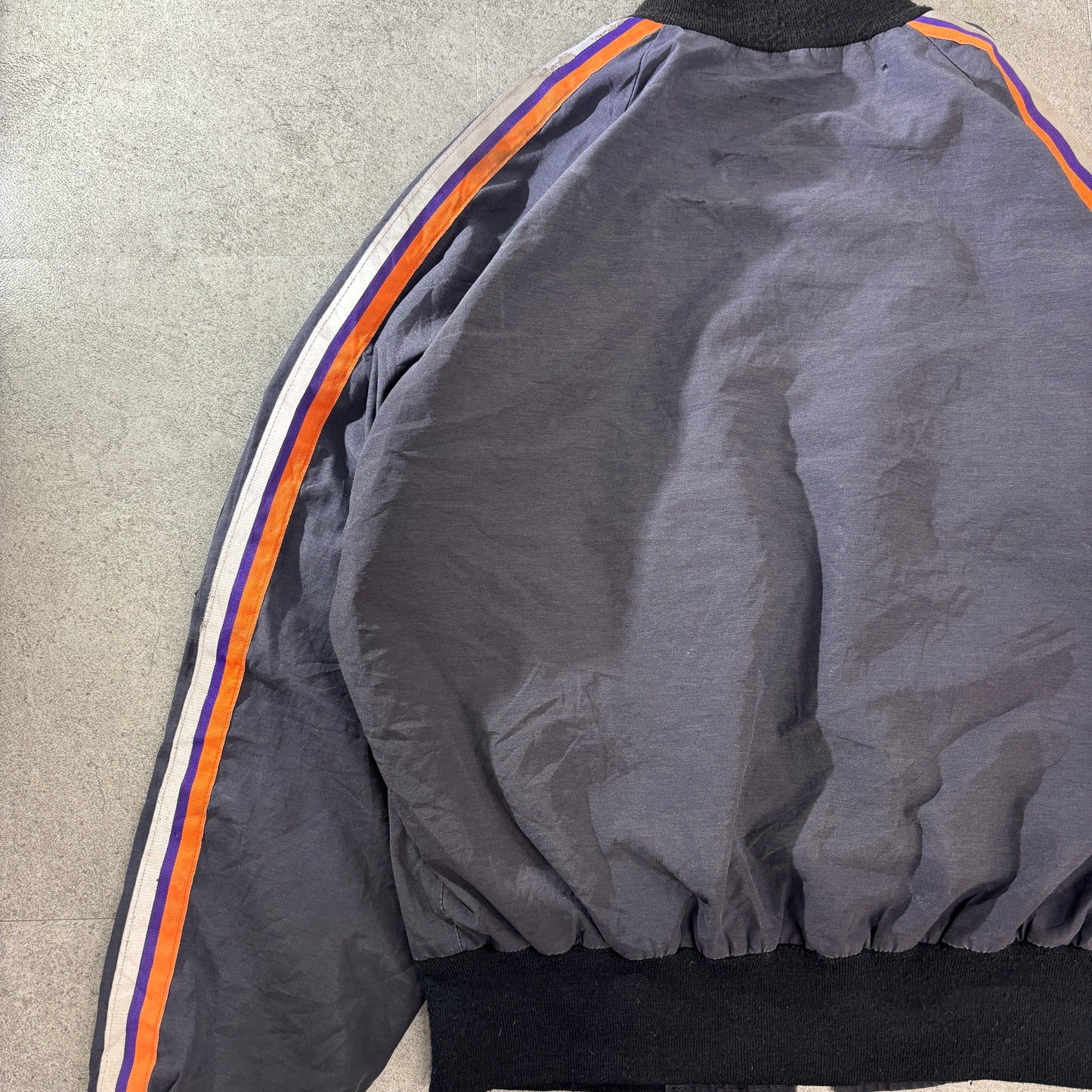 90s USA製 Federal Express(FedEx) Stan Hermanデザイン R&R Uniforms YKK/USAジップ 反射テープ ワークボンバージャケット L REG