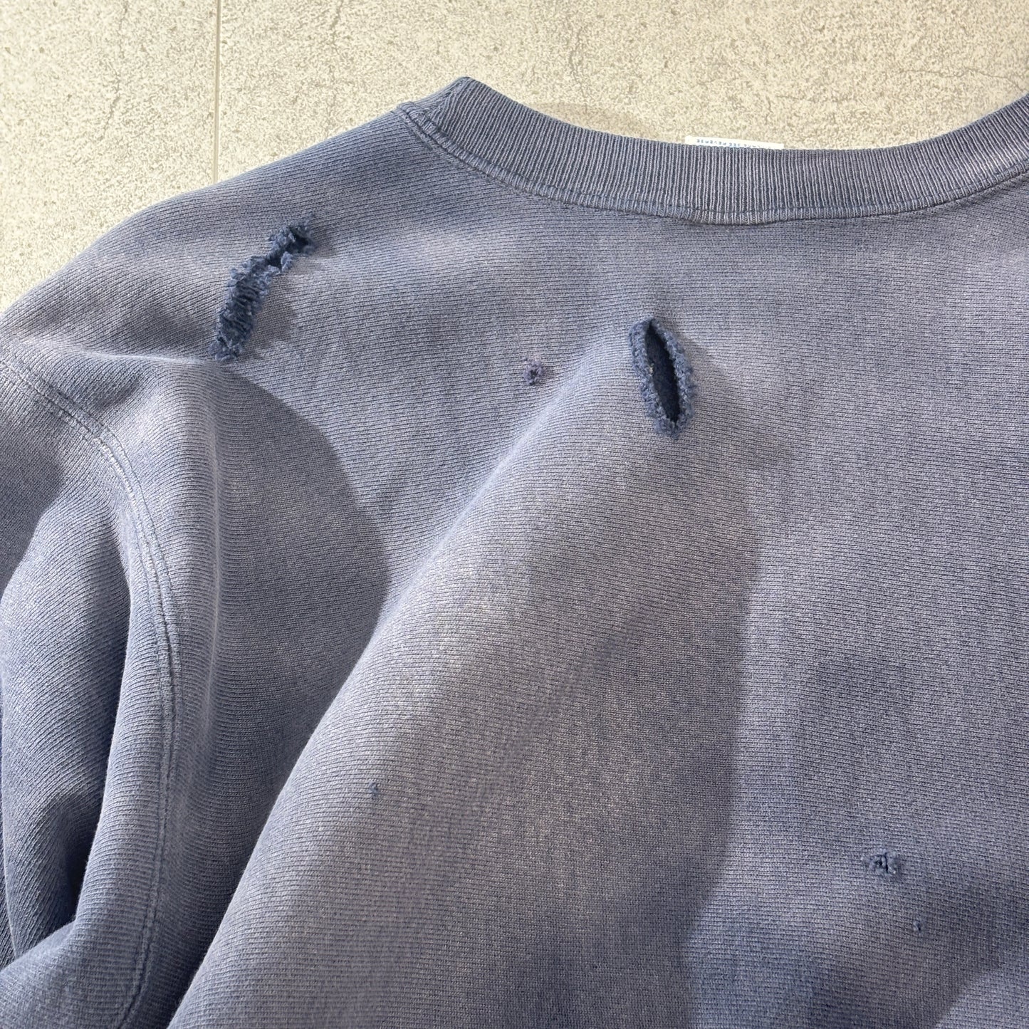 【90s USA製】Champion Reverse Weave スウェット XL 紺×イエロー ノートルダム大学 フットボール リバースウィーブ フェード
