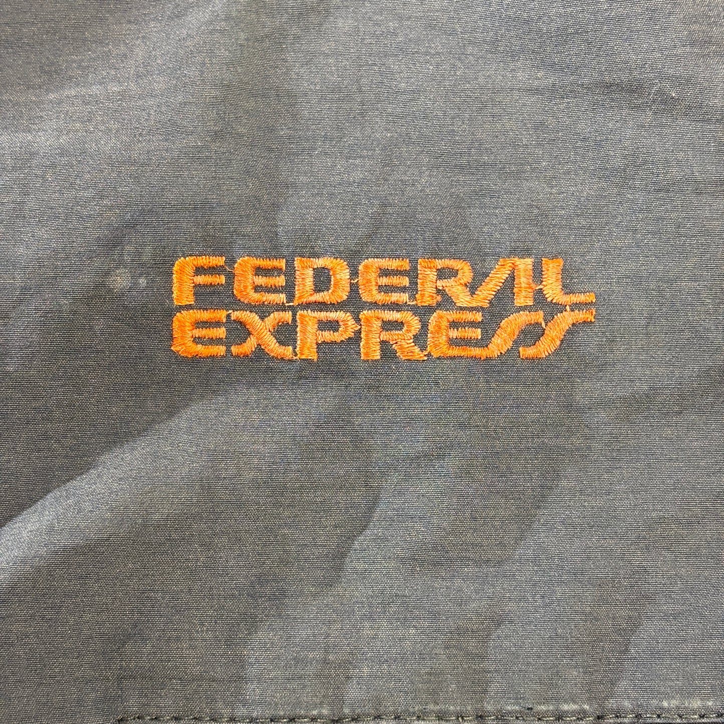90s USA製 Federal Express(FedEx) Stan Hermanデザイン R&R Uniforms YKK/USAジップ 反射テープ ワークボンバージャケット L REG