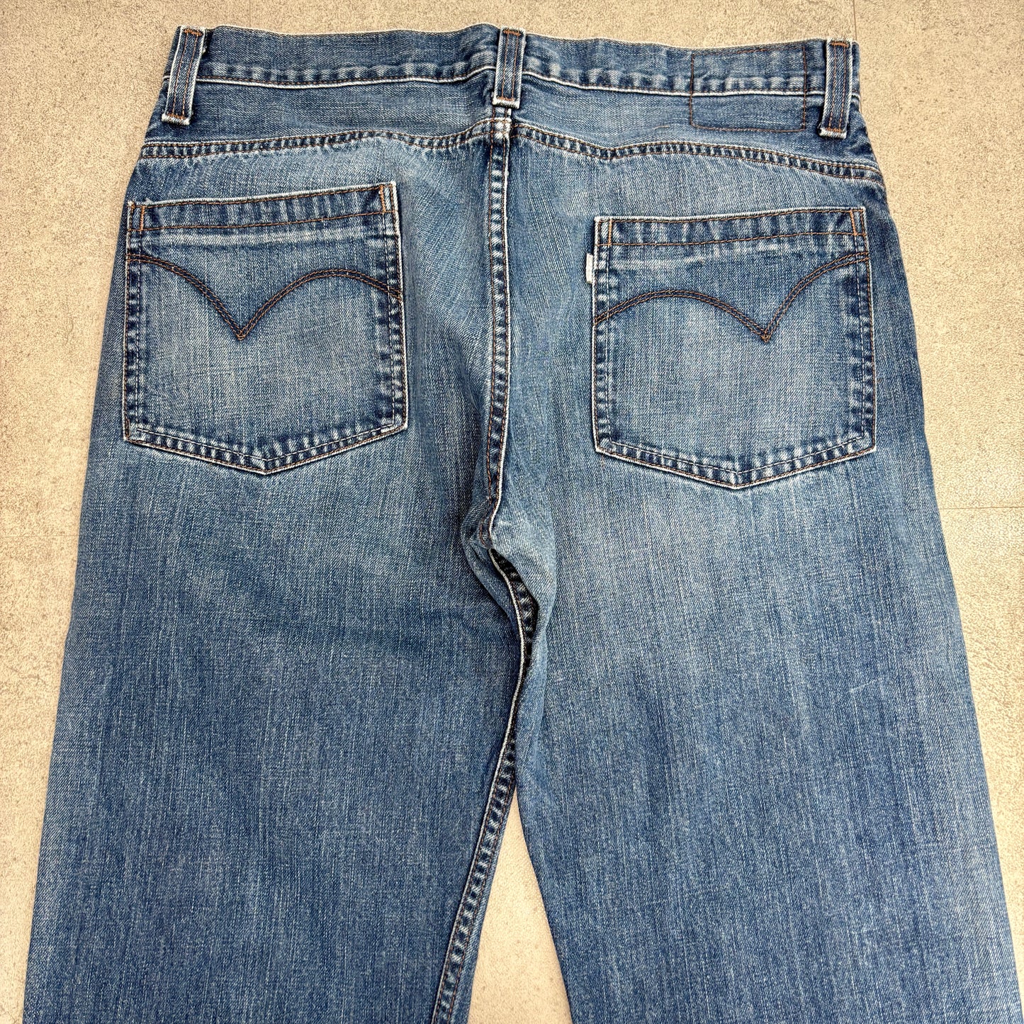 Levi’s SilverTab TRUE BOOT デニム W34 L32 メキシコ製 100%コットン ブーツカット Y2K ジップフライ 色落ち シルバータブ