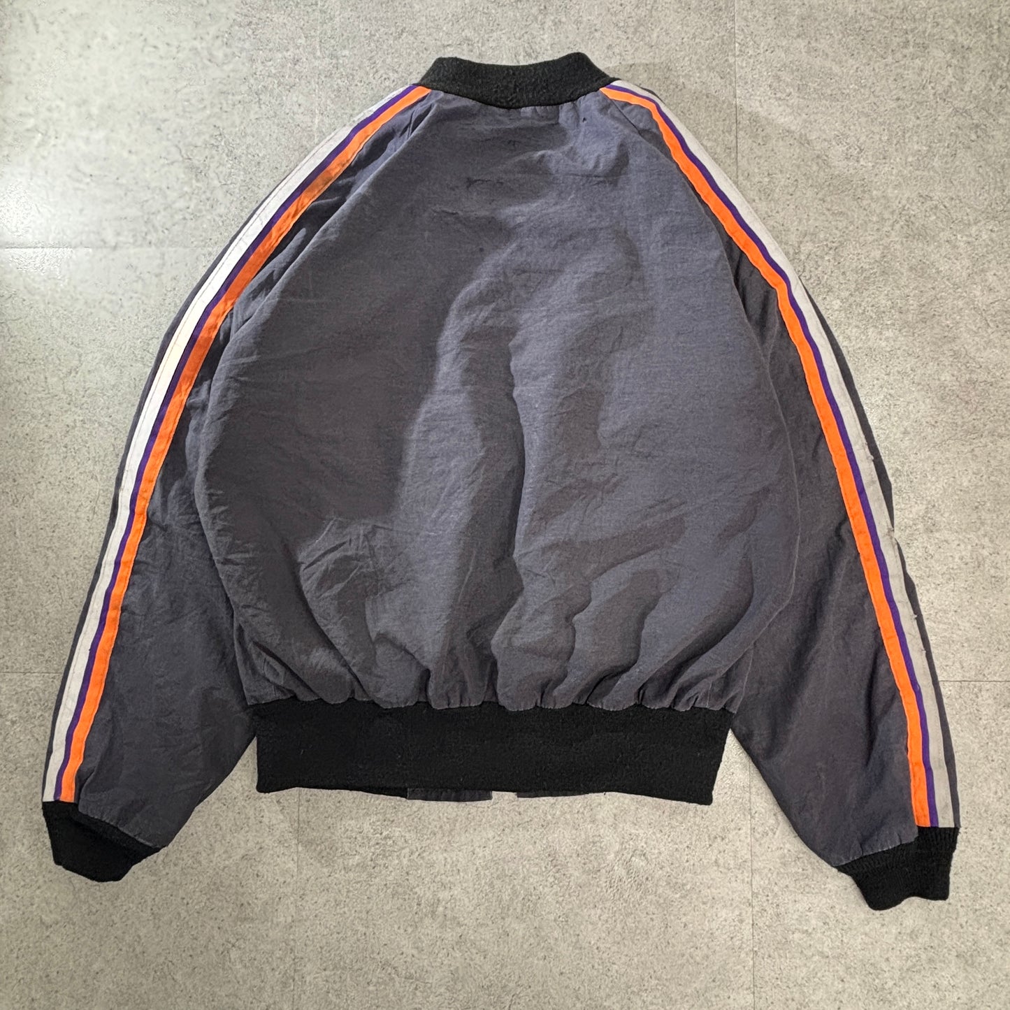 90s USA製 Federal Express(FedEx) Stan Hermanデザイン R&R Uniforms YKK/USAジップ 反射テープ ワークボンバージャケット L REG