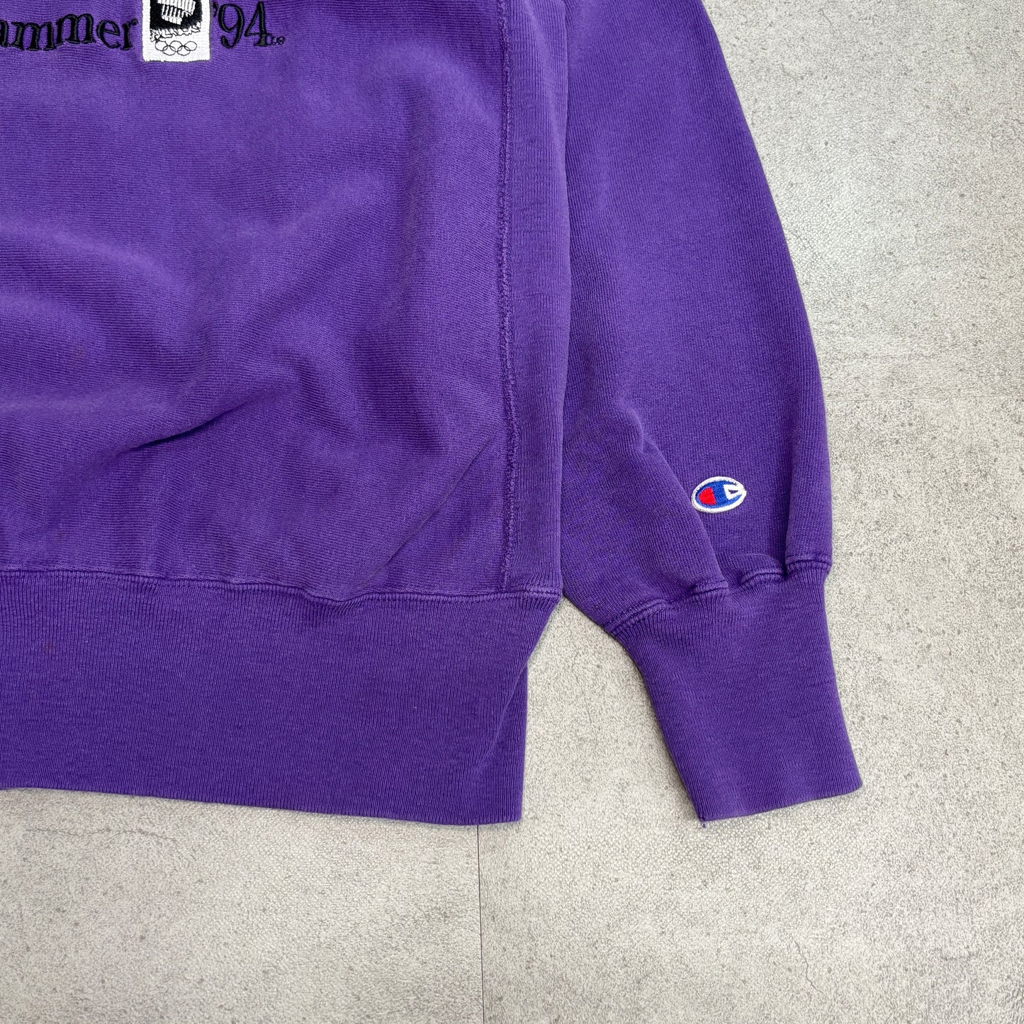 【USA製 90s Champion】リバースウィーブ スウェットパープル XL 《Lillehammer ’94 五輪オフィシャル》