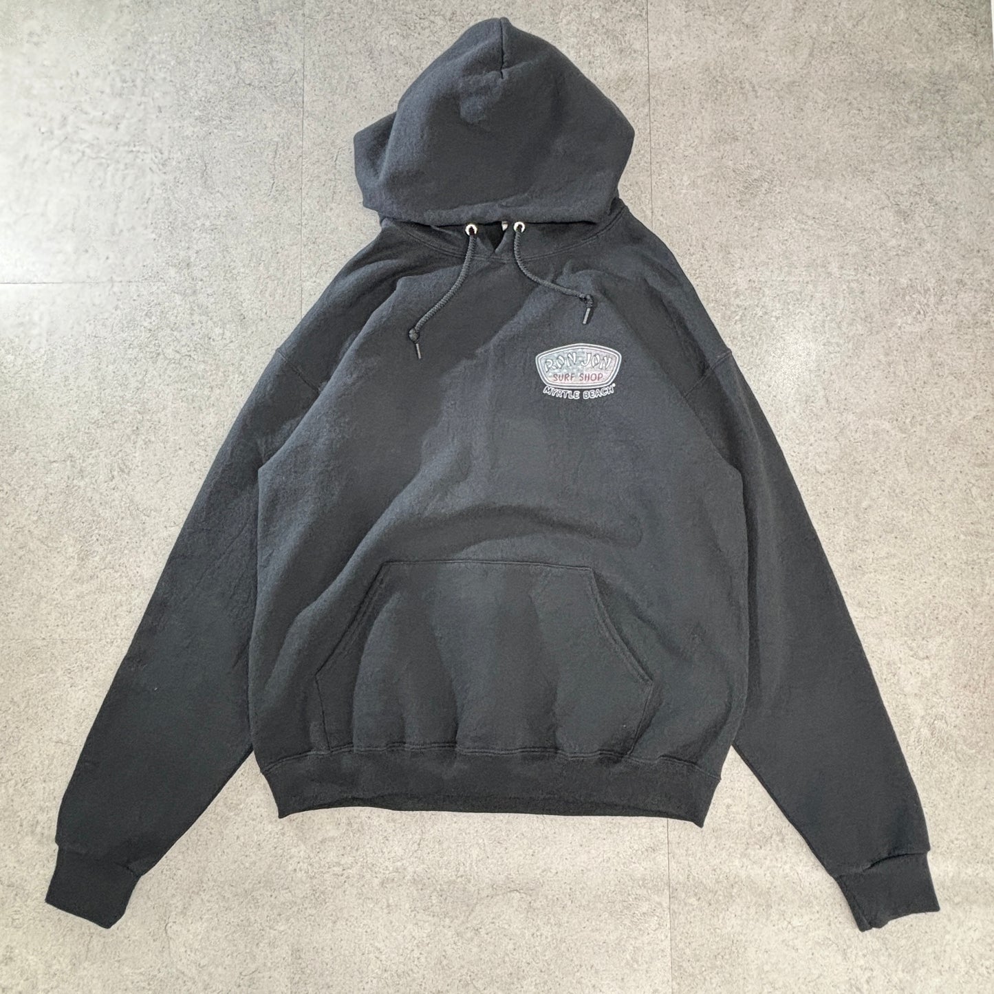Ron Jon Surf Shop パーカー Lサイズ ブラック 裏起毛 USAサーフブランド Myrtle Beachデザイン