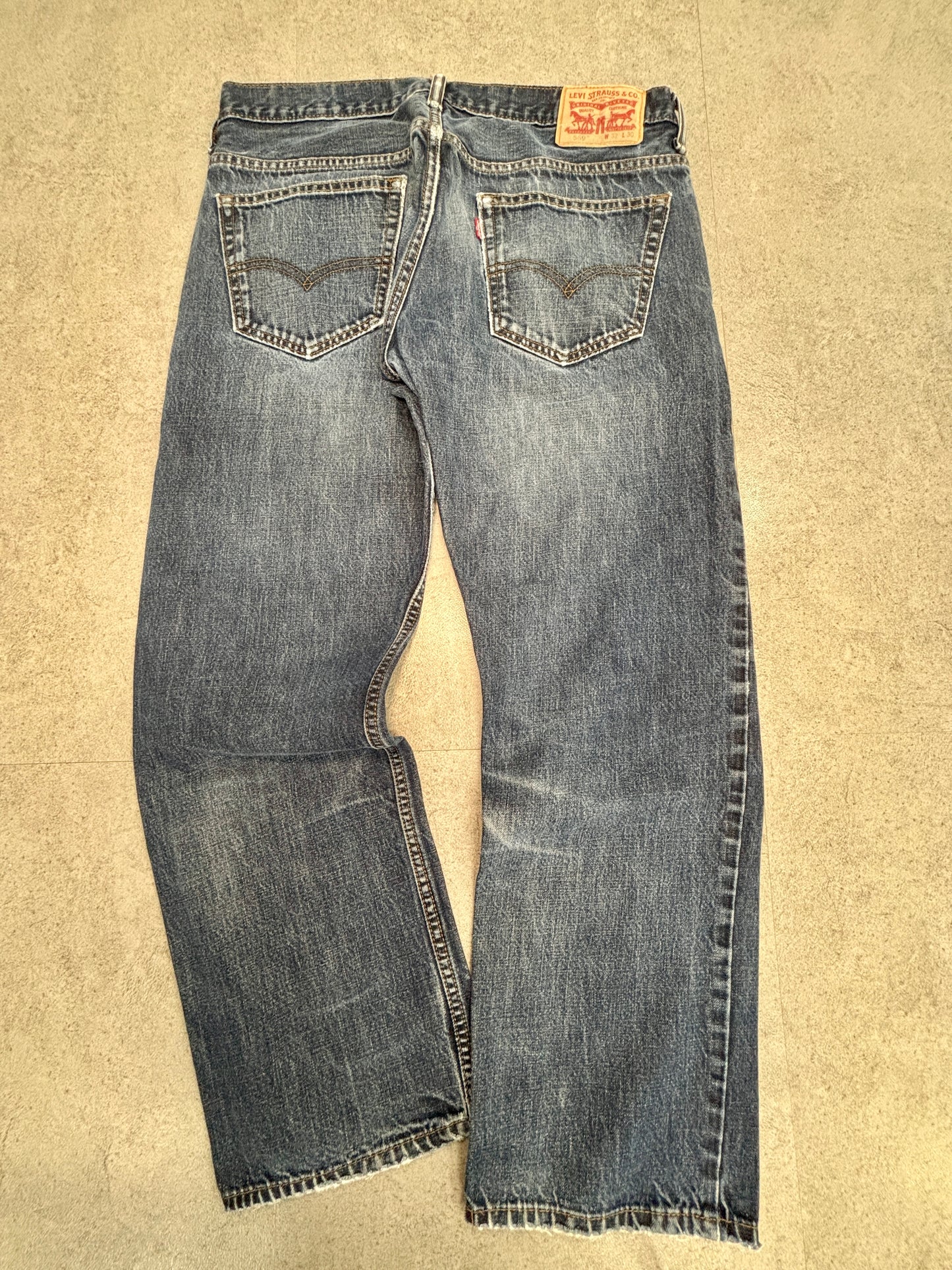 Levi’s 569 Loose Straight デニム W32 L30 レッドタブ 色落ち/ヒゲ/アタリ ジップフライ