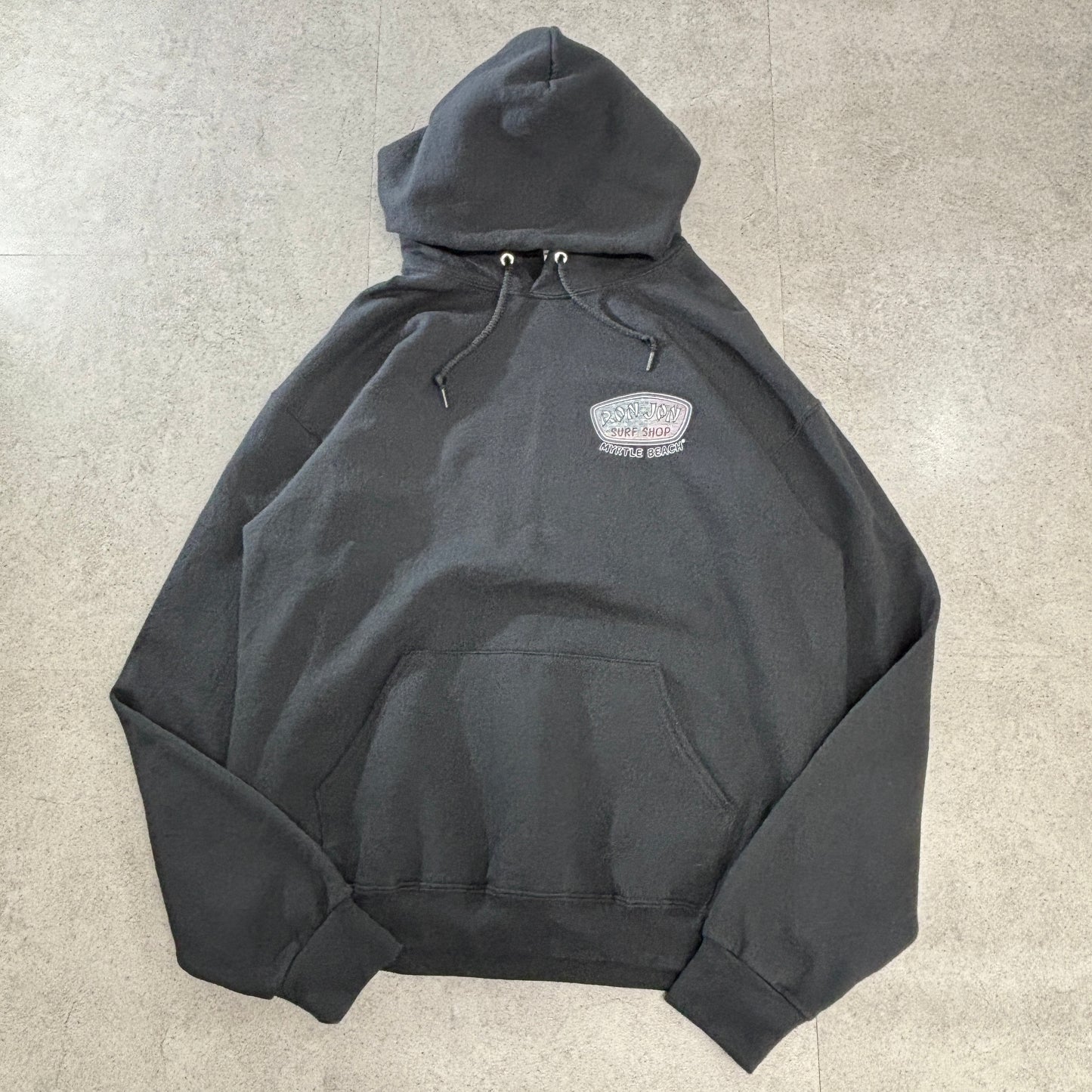 Ron Jon Surf Shop パーカー Lサイズ ブラック 裏起毛 USAサーフブランド Myrtle Beachデザイン