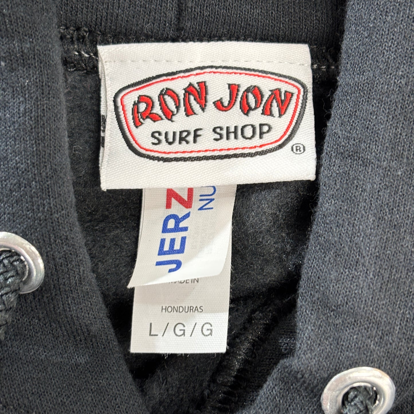 Ron Jon Surf Shop パーカー Lサイズ ブラック 裏起毛 USAサーフブランド Myrtle Beachデザイン