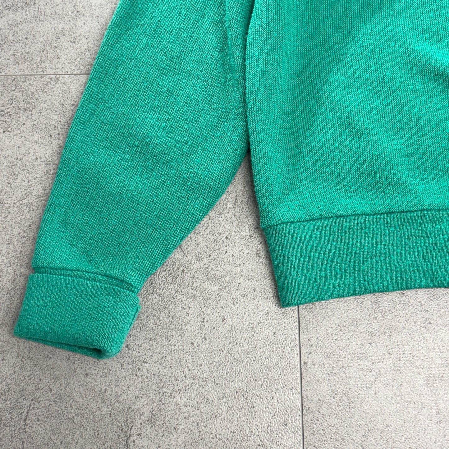 【60s〜70s ビンテージ】Sears ドラゴン刺繍 カーディガン XL TALL グリーン ニット アクリル
