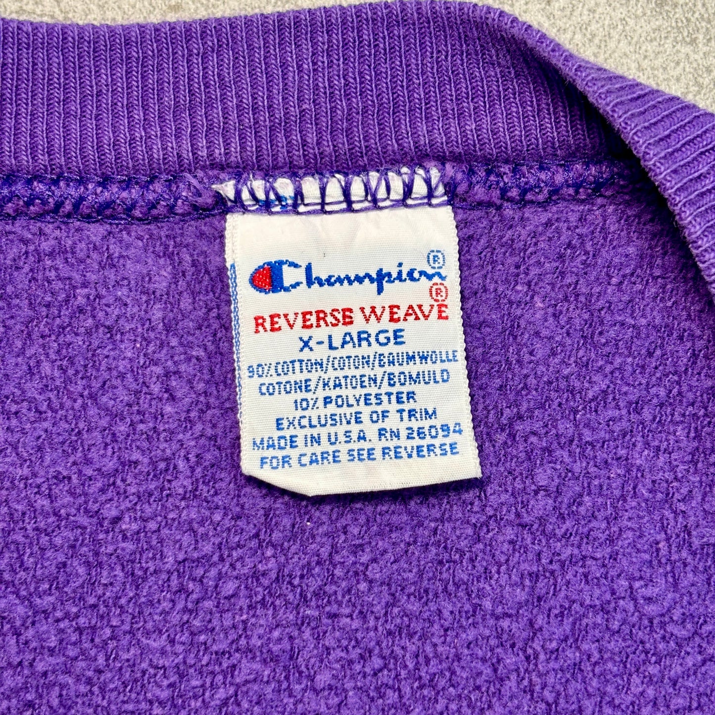 【USA製 90s Champion】リバースウィーブ スウェットパープル XL 《Lillehammer ’94 五輪オフィシャル》