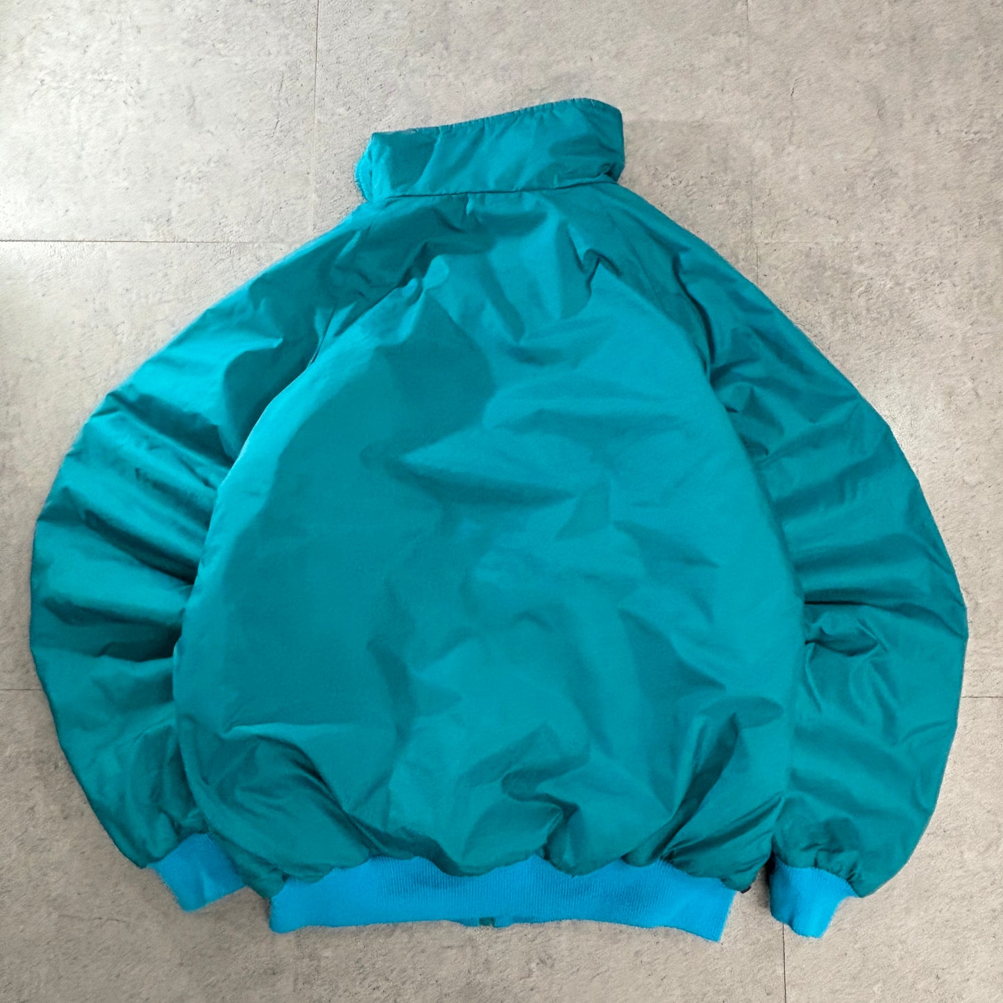 90s Columbia リバーシブル 3M Thinsulate 中綿ナイロンジャケット パープル×ティール M スリランカ製 “Radial Sleeve™”