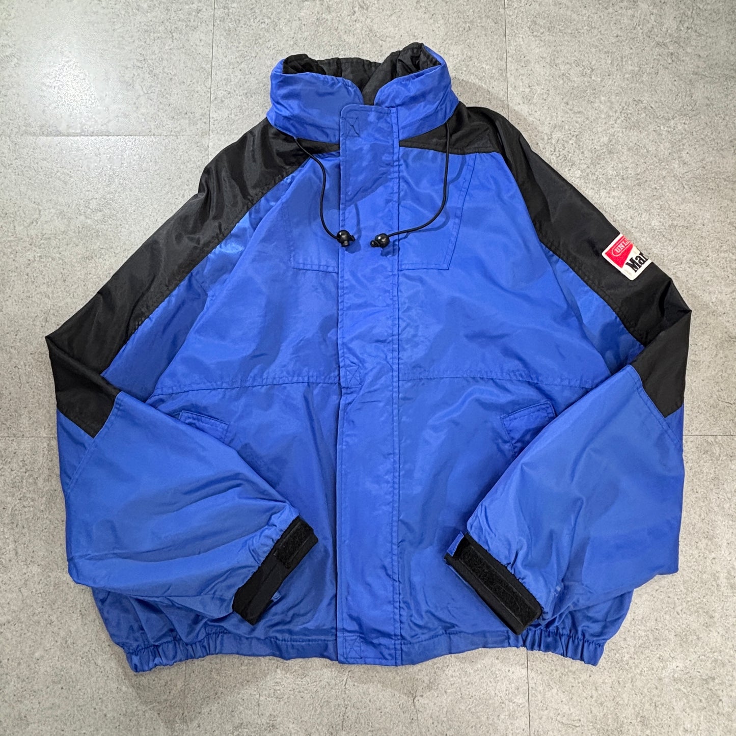 90’s Marlboro Unlimited ナイロンジャケット ブルー×ブラック XLサイズ 台湾製