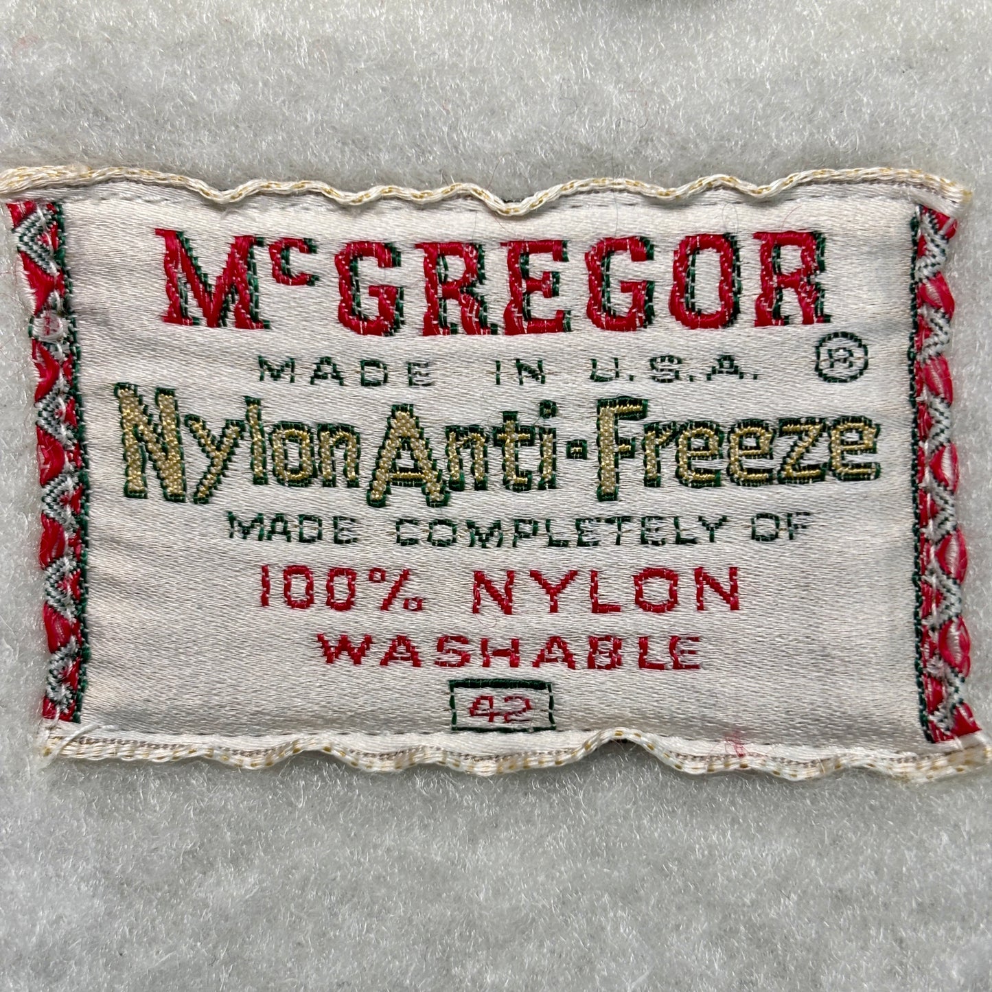 50s McGREGOR “Nylon Anti-Freeze” ナイロンアンチフリーズジャケット オリーブ 42サイズ USA製 ヴィンテージ