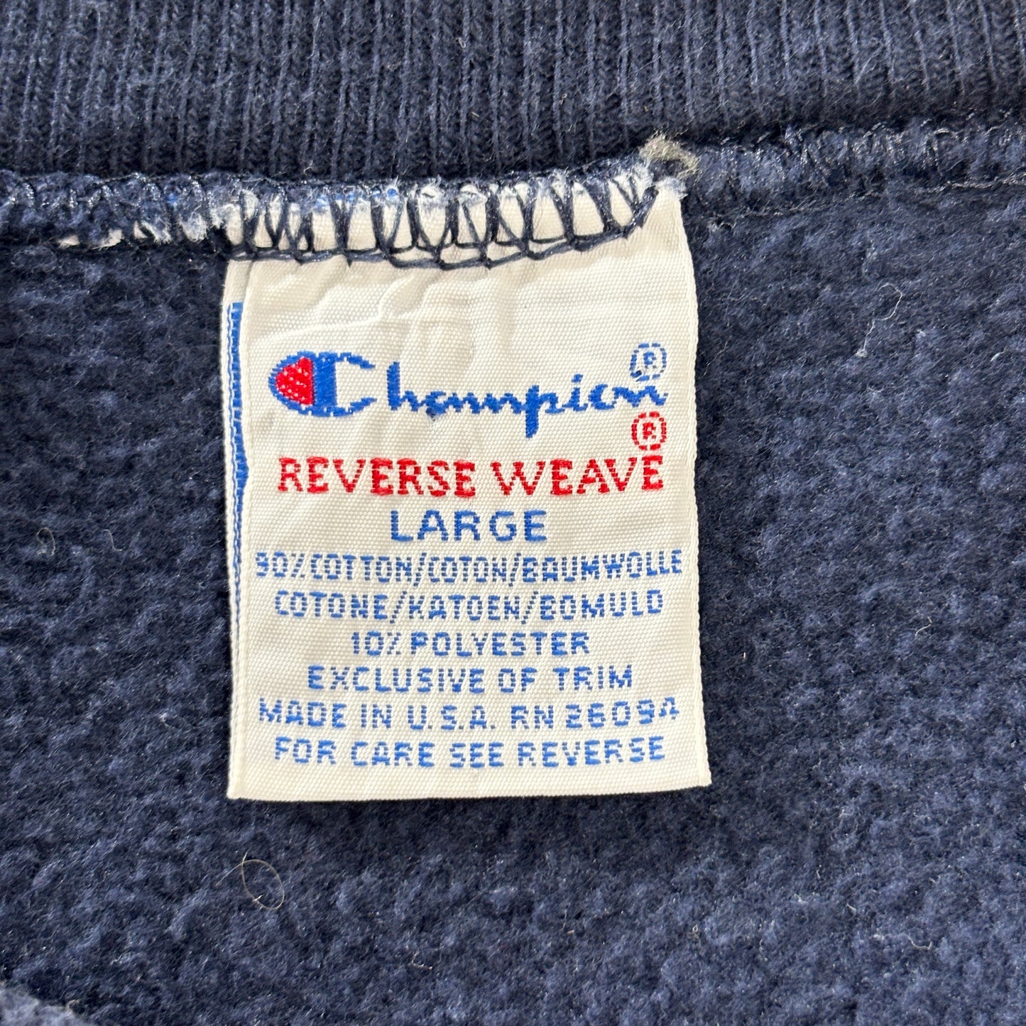 【USA製】Champion リバースウィーブ スウェット "Atlanta 1996" オリンピック刺繍 L ネイビー