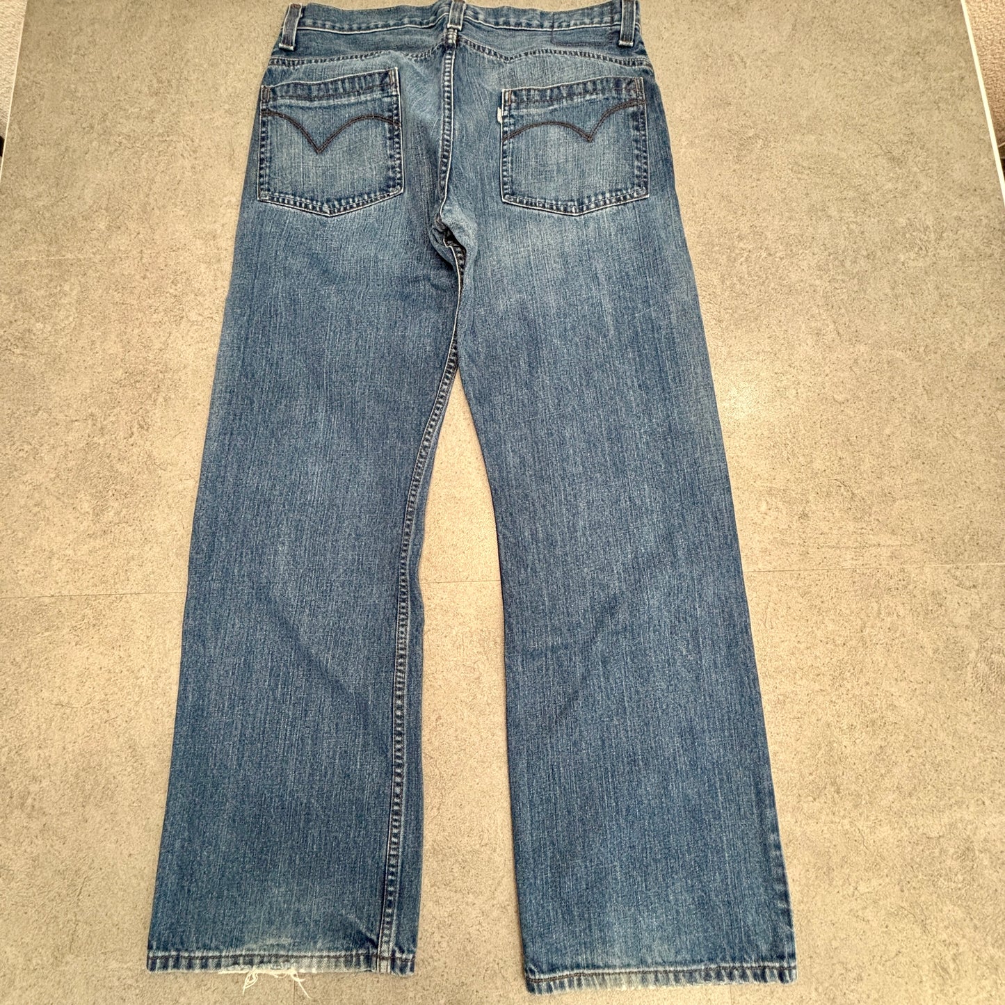 Levi’s SilverTab TRUE BOOT デニム W34 L32 メキシコ製 100%コットン ブーツカット Y2K ジップフライ 色落ち シルバータブ